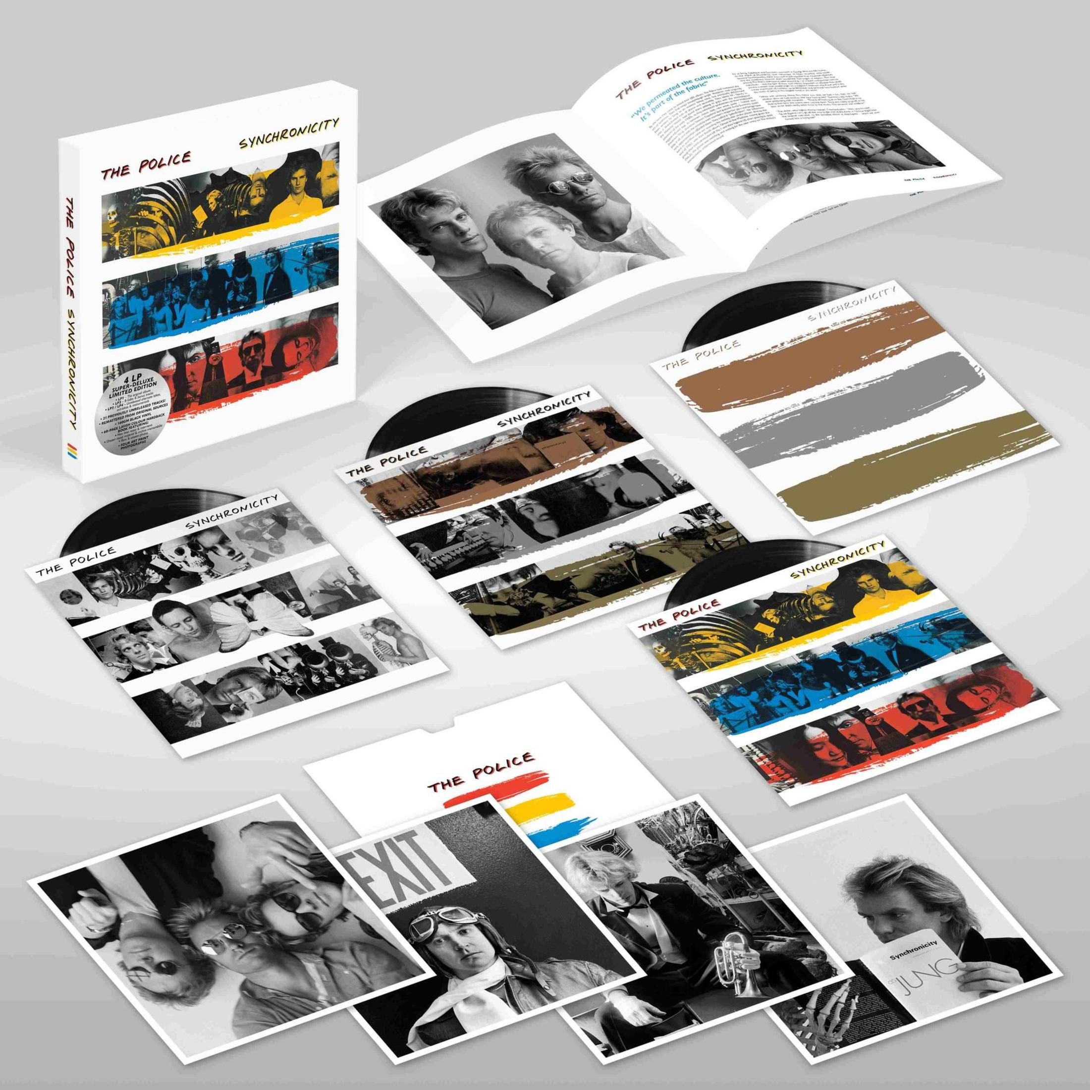 Album package with records. The album name is "Synchronicity" and The Police is the band.