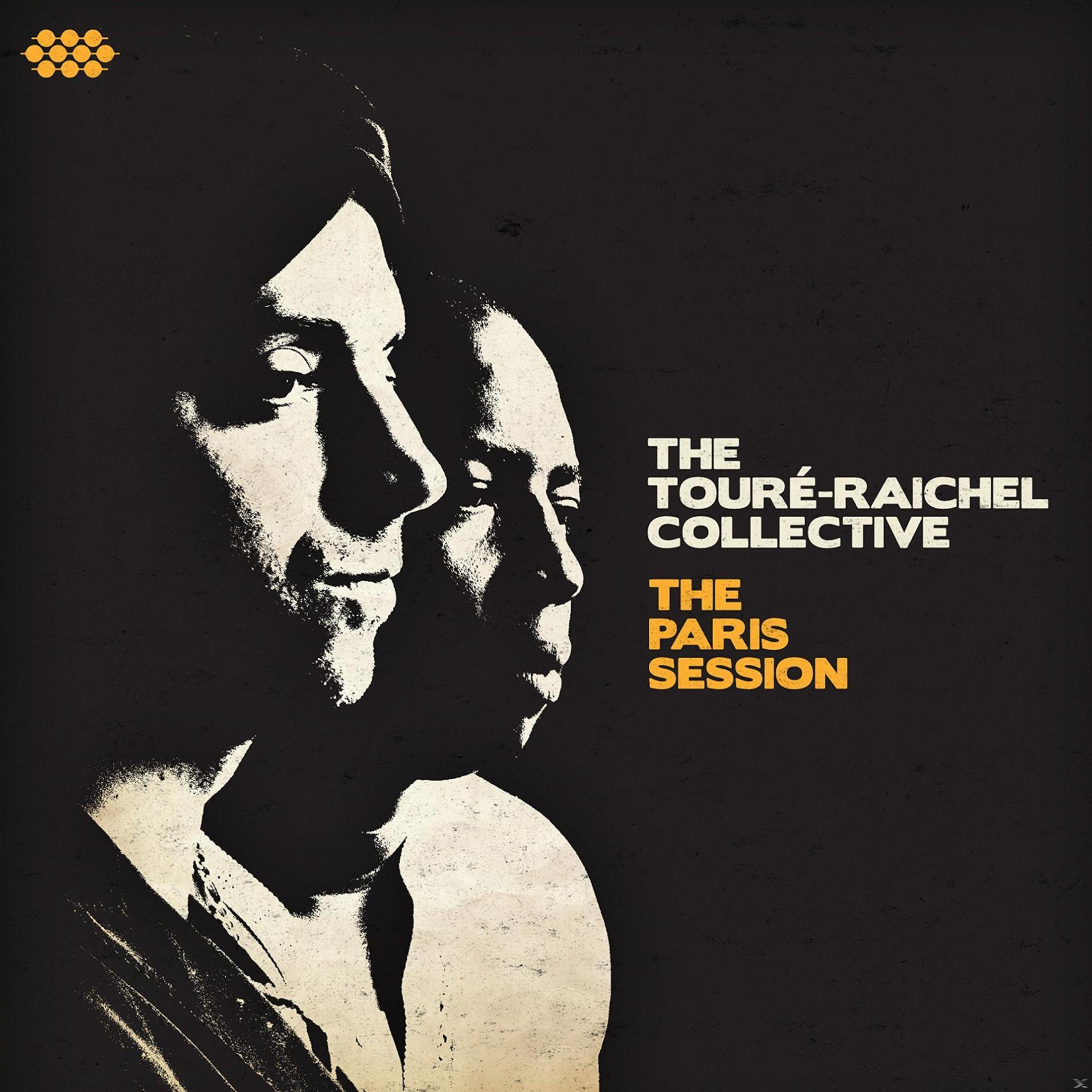 Pochette d'album avec deux hommes de profil, en noir et blanc. Le fond est de couleur jaune foncé.