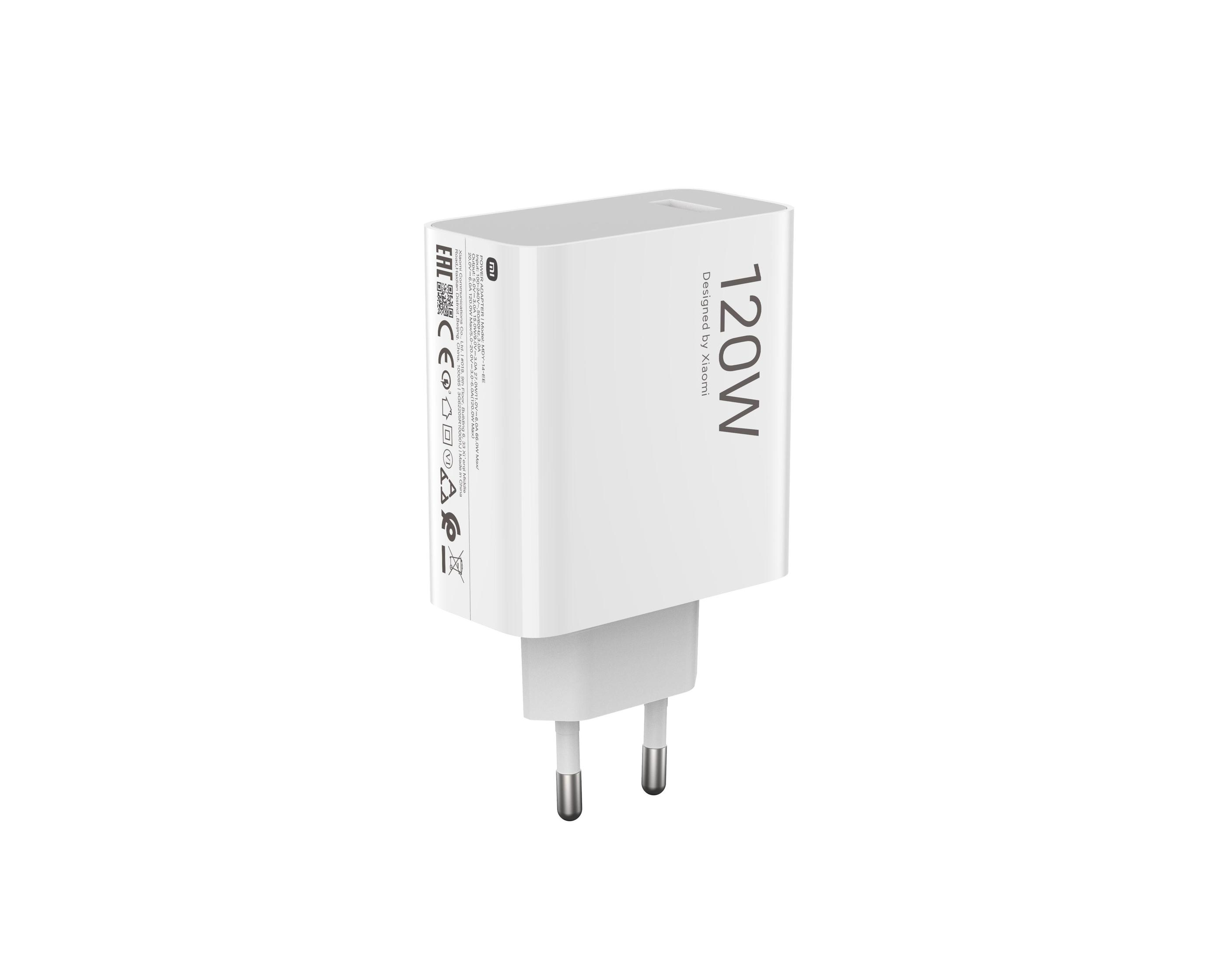 XIAOMI 120W HyperCharge Combo (Type-A) EU Şarj Cihazı Beyaz