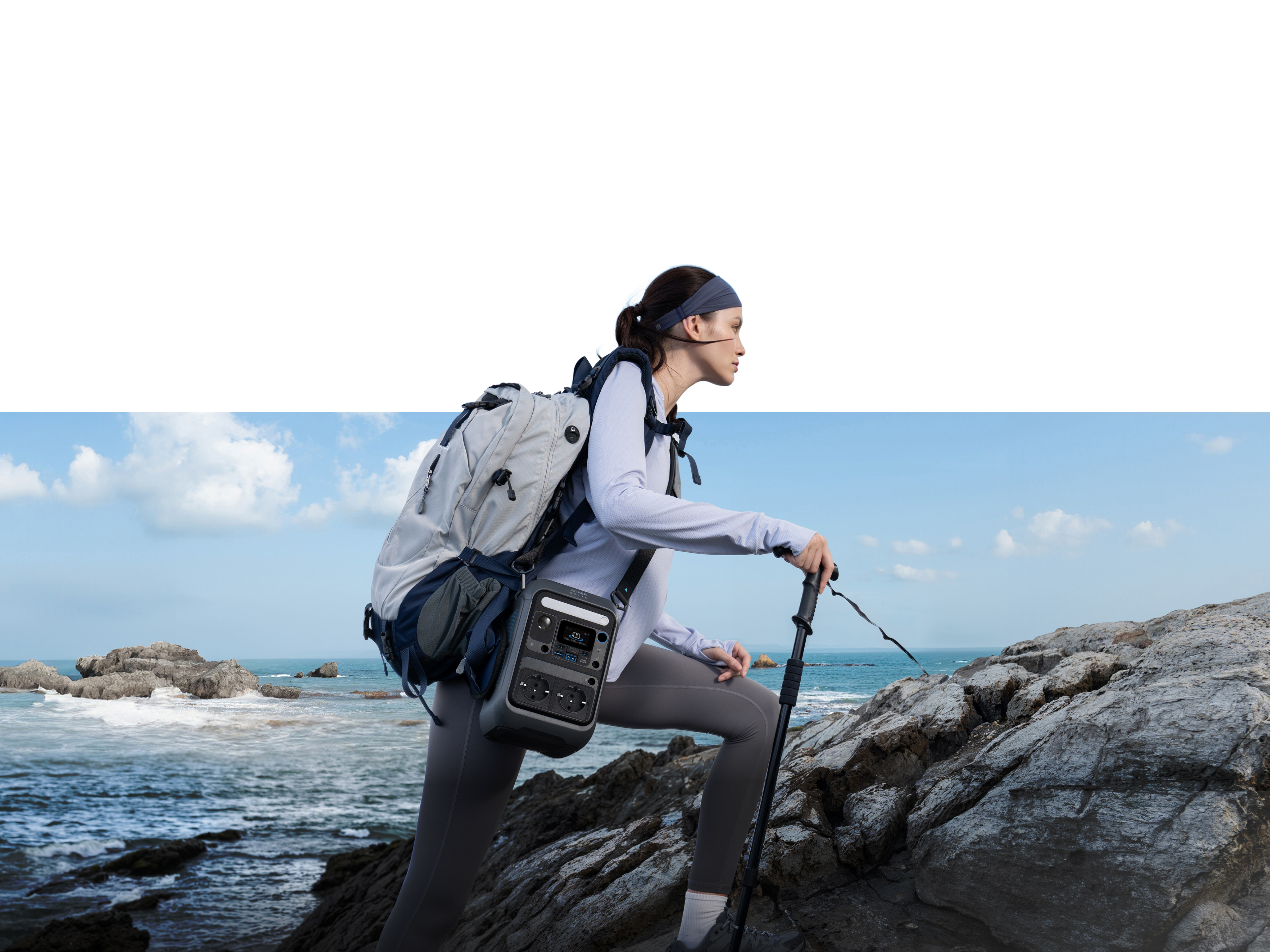 Przenośna stacja zasilania ANKER SOLIX KIT C300X AC+PS100X Szary