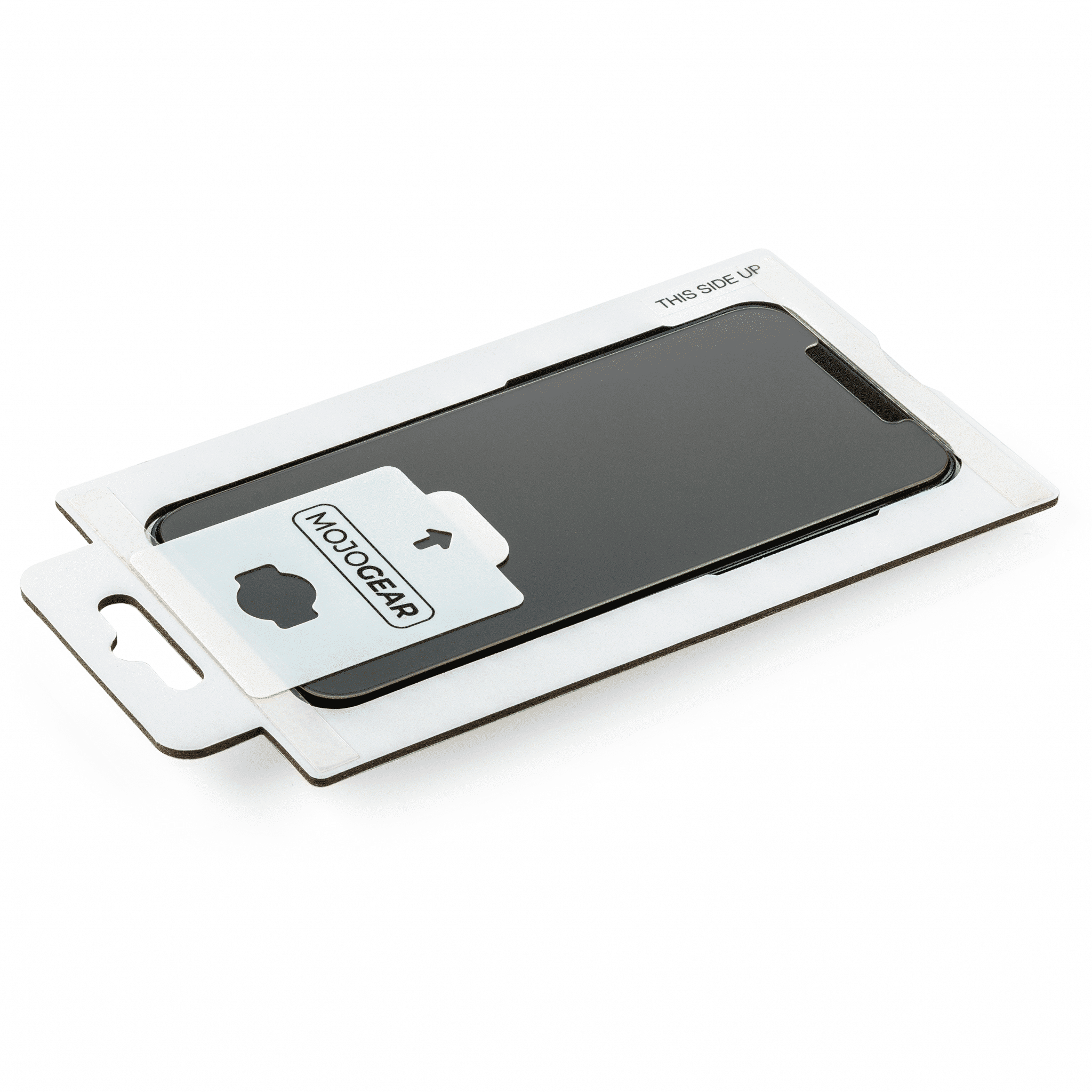 A phone in a package with a white background and a label that reads 'MOTO GEAR'.
