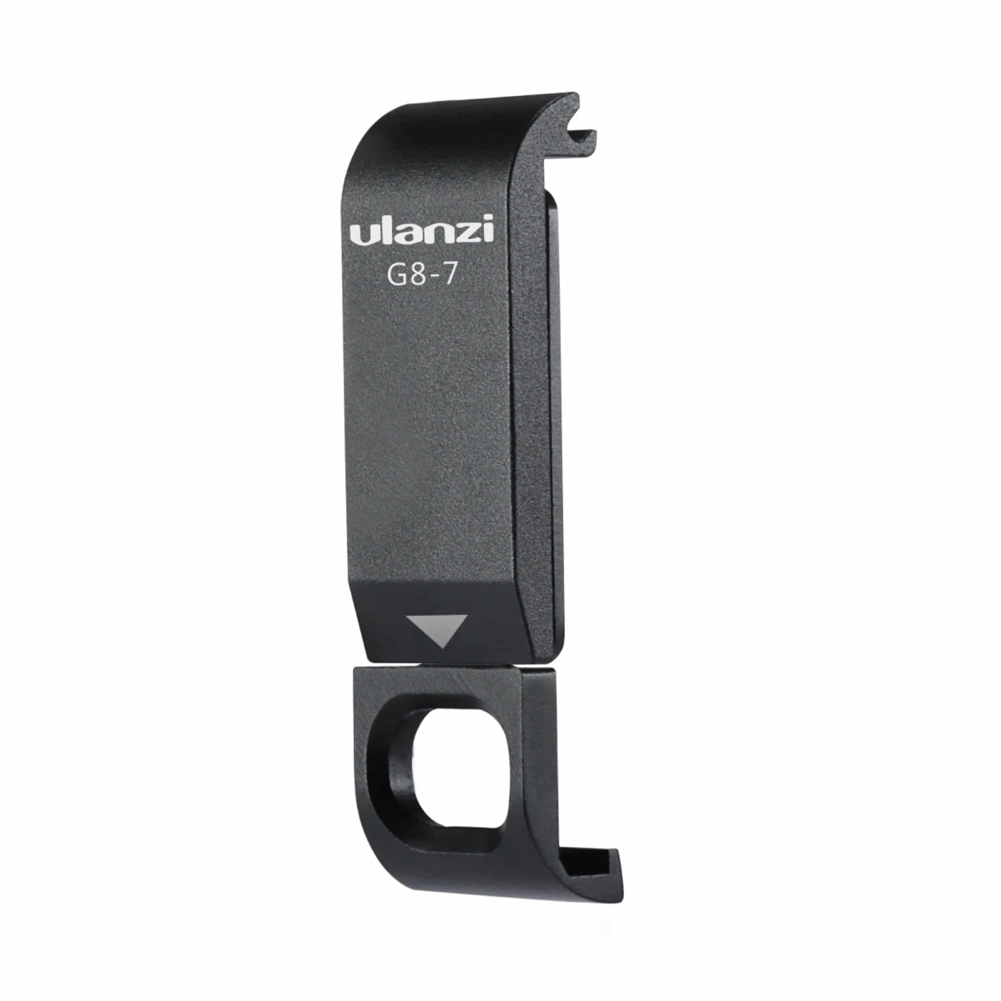 Zwarte telefoonaccessoire met de merknaam Ulanzi en model G8-7. Het is een beugel.