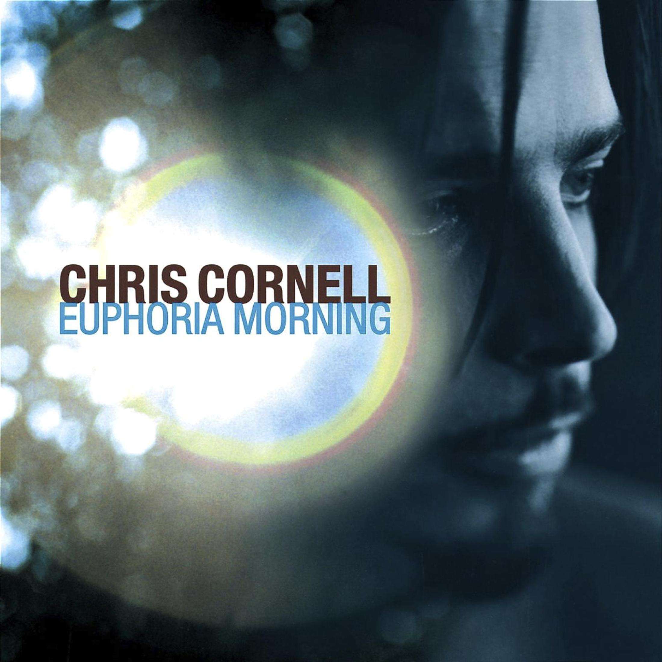 Pochette de l'album de Chris Cornell. Un gros plan du visage de Chris Cornell avec une lumière en arrière-plan. Titre à gauche.