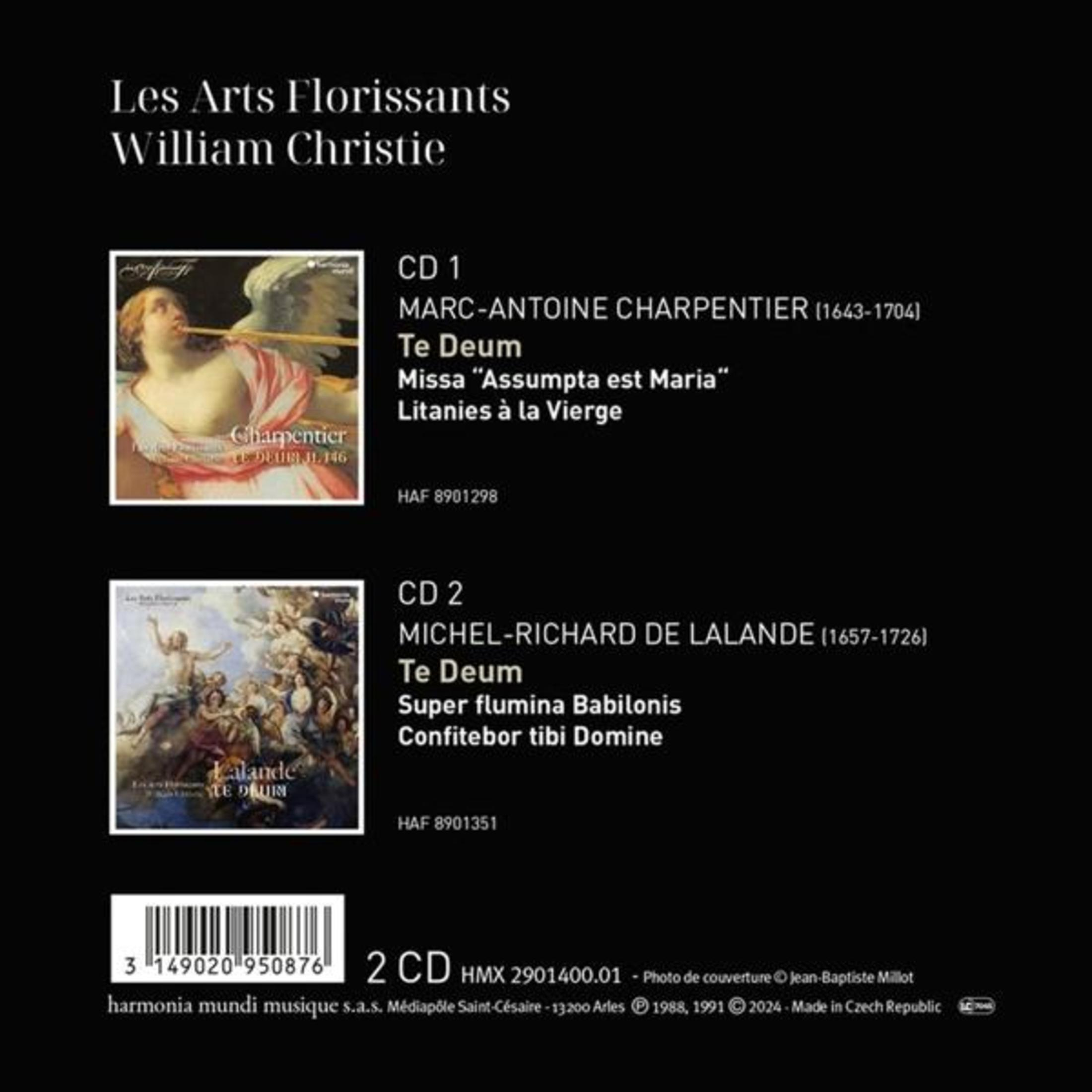 Copertina di un CD. Testo: "Les Arts Florissants William Christie" con dettagli del CD.