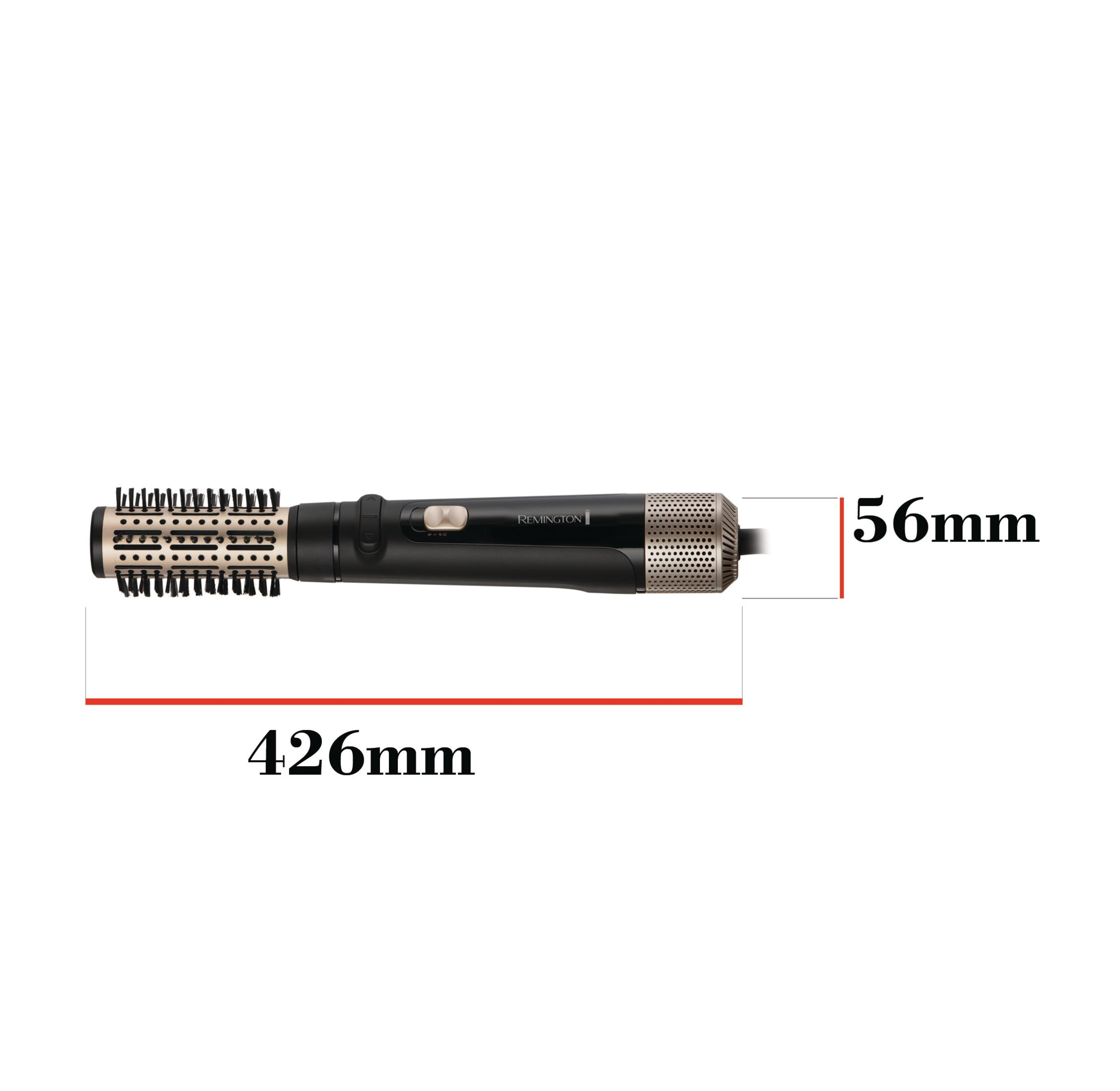 Czarna i złota stylizacja włosów. Ma 426 mm długości, 56 mm szerokości.