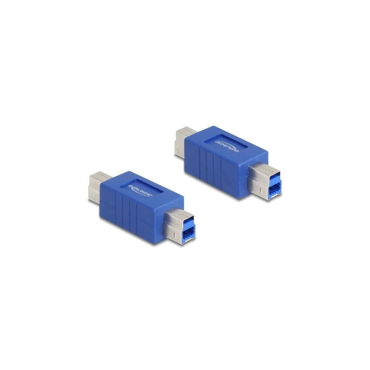 Due adattatori USB blu affiancati, con porte USB visibili.