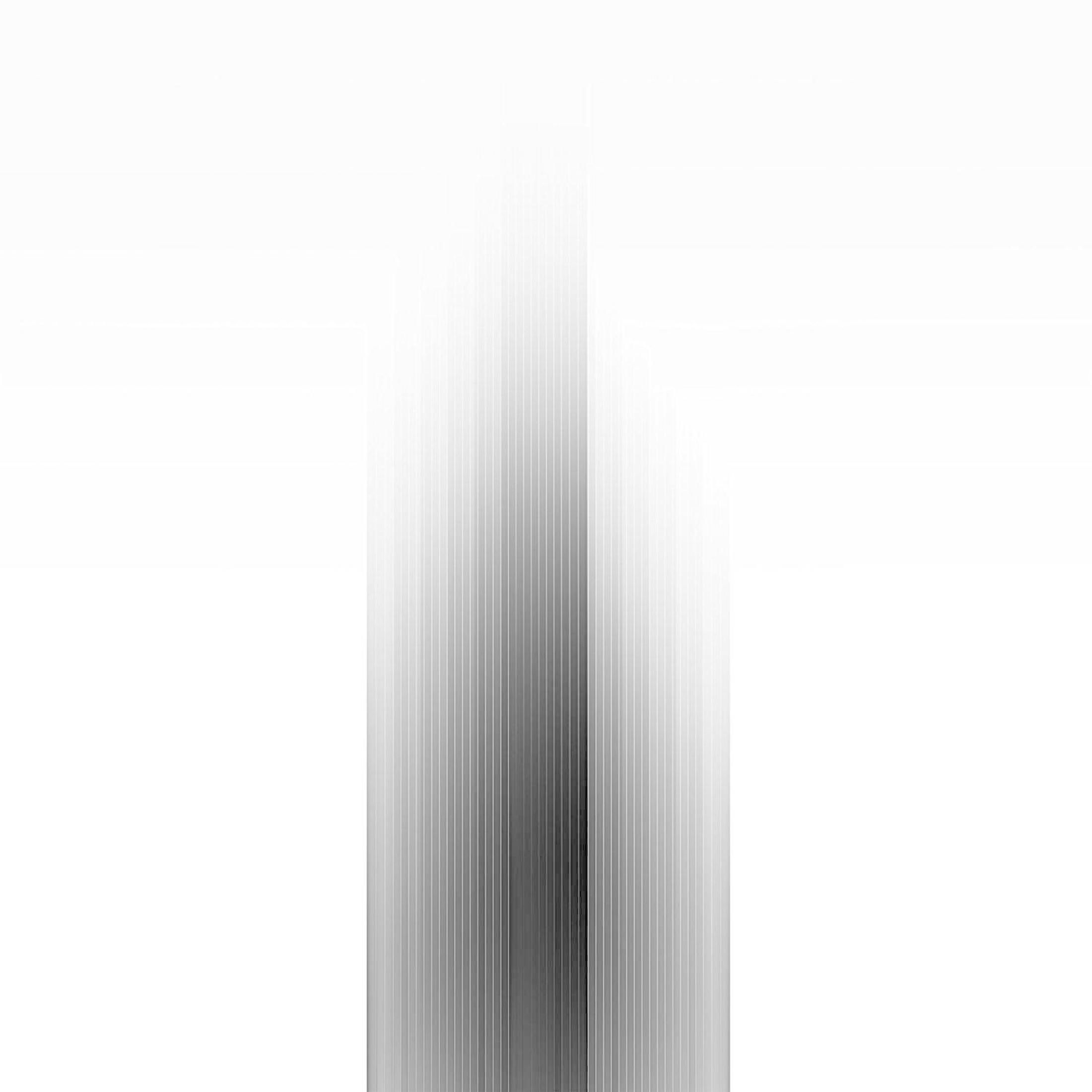 Immagine astratta in bianco e nero con linee verticali. Le linee sono concentrate al centro dell'immagine.