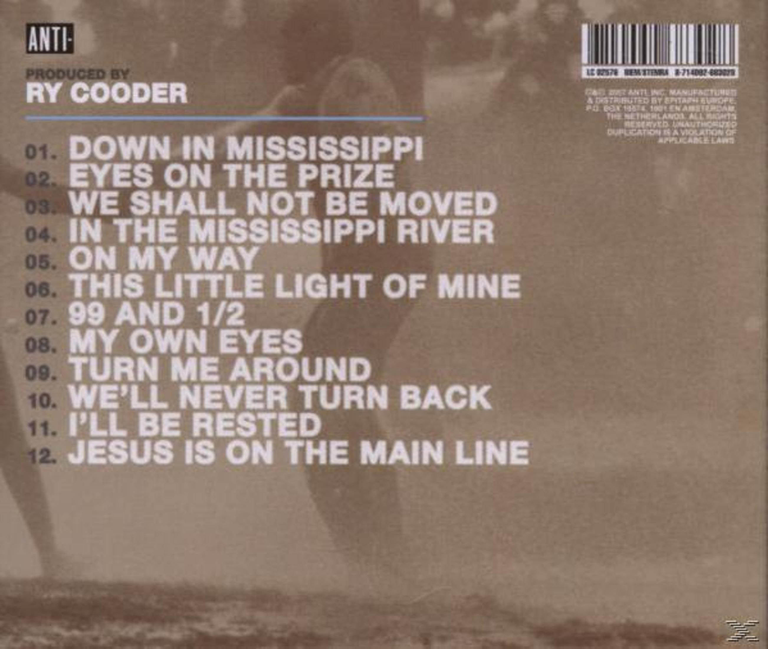 Pochette d'album avec une liste de chansons et des crédits, avec les mots ANTI et RY COODER.