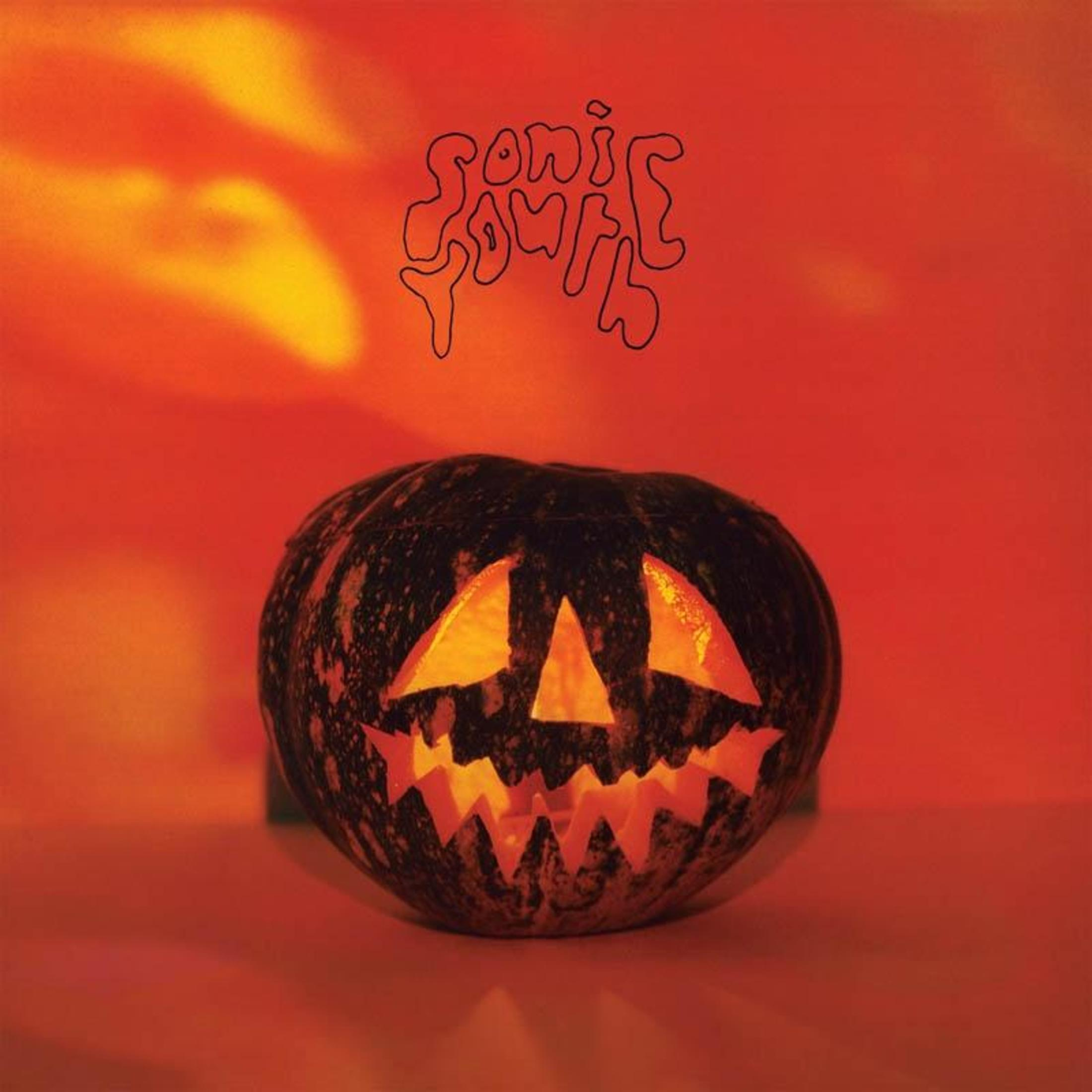 Copertina dell'album con una zucca intagliata con una faccia davanti a uno sfondo arancione.