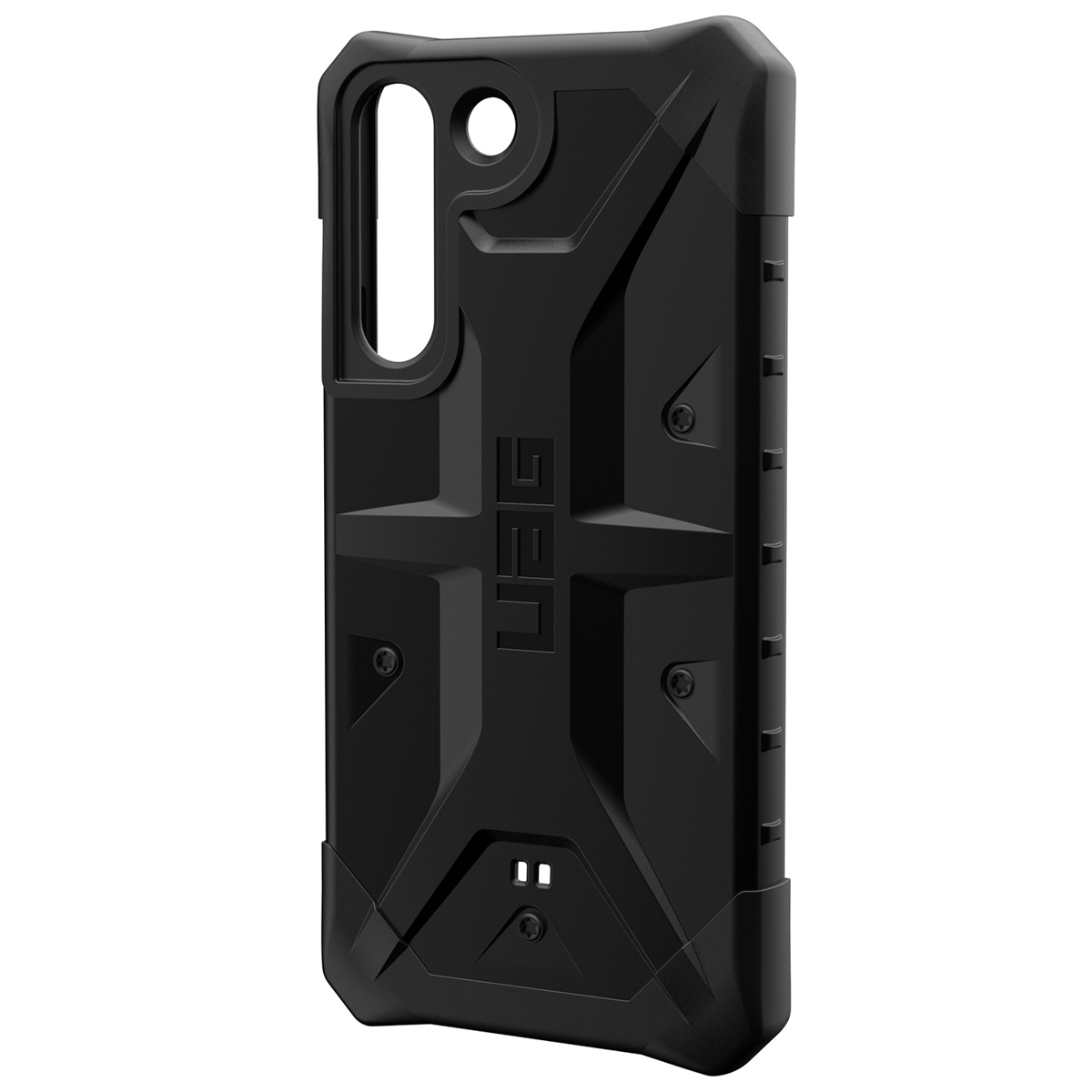 Schwarze Handyhülle mit robustem Design und UAG-Logo.