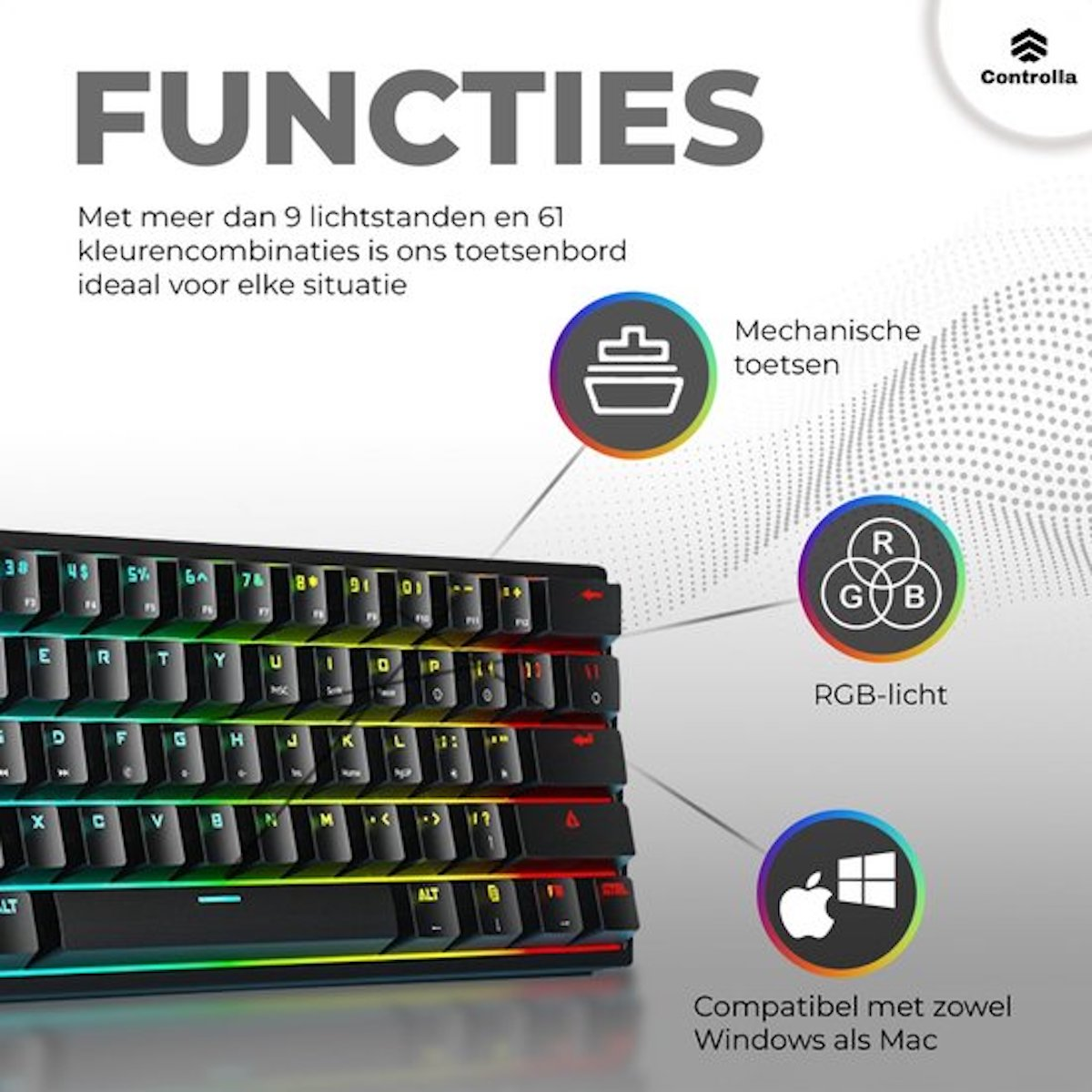 AJAZZ AKP153 Studiodeck, StreamController, Start acties in apps en software zoals OBS, Twitch, ​YouTube en meer, Voor Contentmakers, Streaming, Gaming, Werkt met Mac/Win/PC, Wit