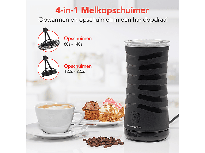 Pierre Melkopschuimer PMF3000 Zwart | | Melkopschuimers