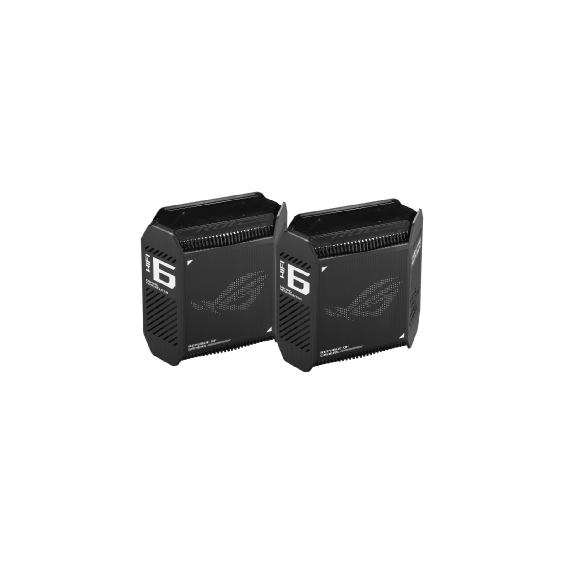 Dos tarjetas de sonido ROG Hi-Fi negras. Cada una tiene el número 6 y el logotipo ROG en el frente.