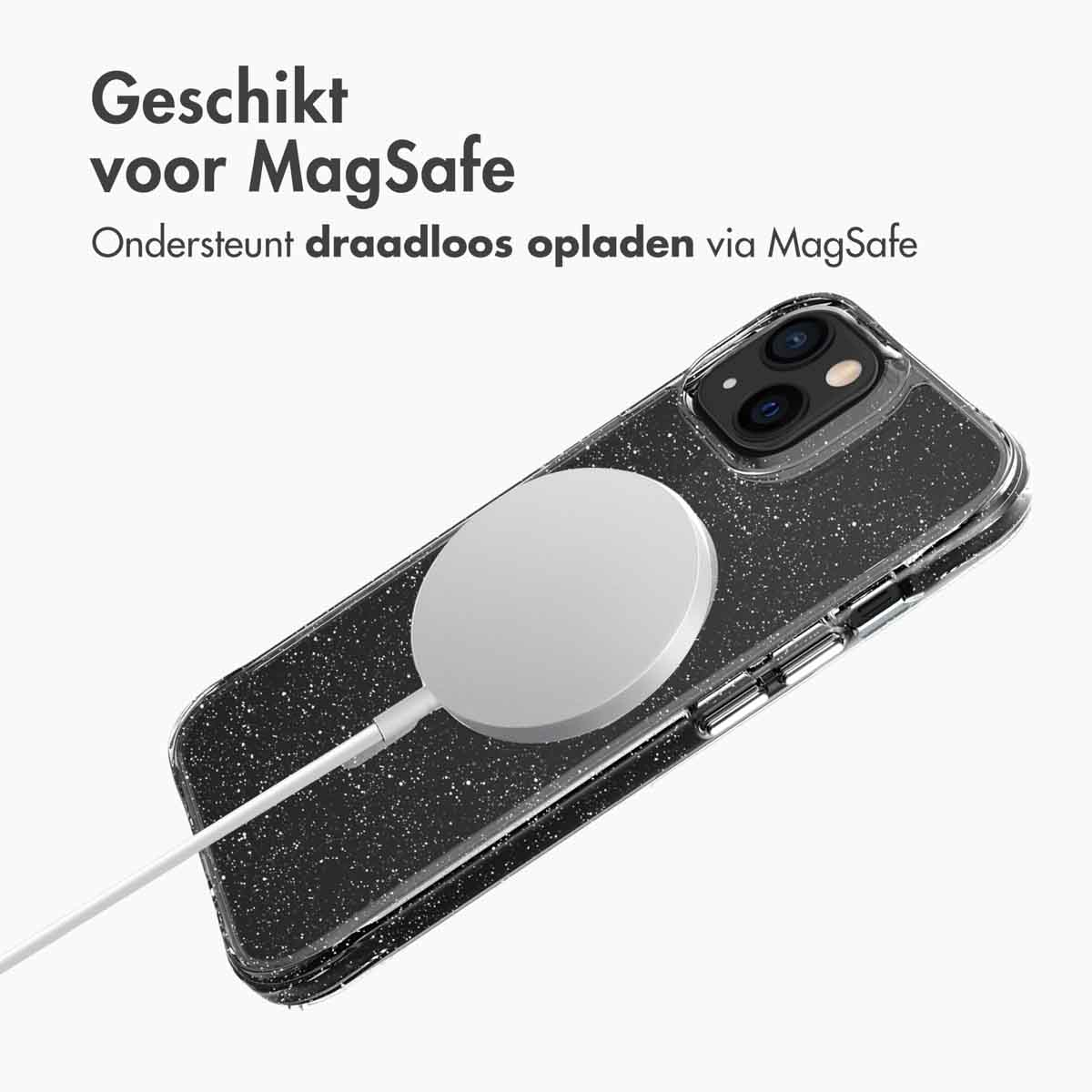 IMOSHION Coque arrière compatible avec iPhone 13 Étui de Téléphone voor Apple iPhone 13 Argent