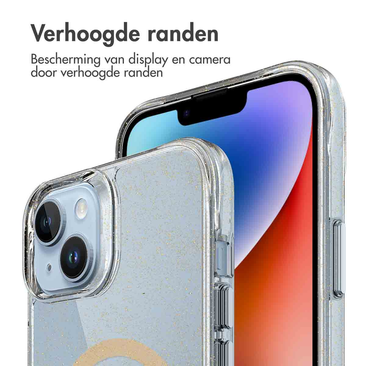 IMOSHION Coque arrière compatible avec iPhone 14 Étui de Téléphone voor Apple iPhone 14 Dorée