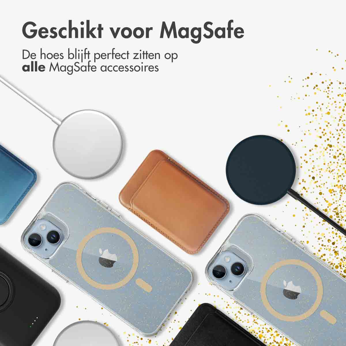 IMOSHION Coque arrière compatible avec iPhone 14 Étui de Téléphone voor Apple iPhone 14 Dorée