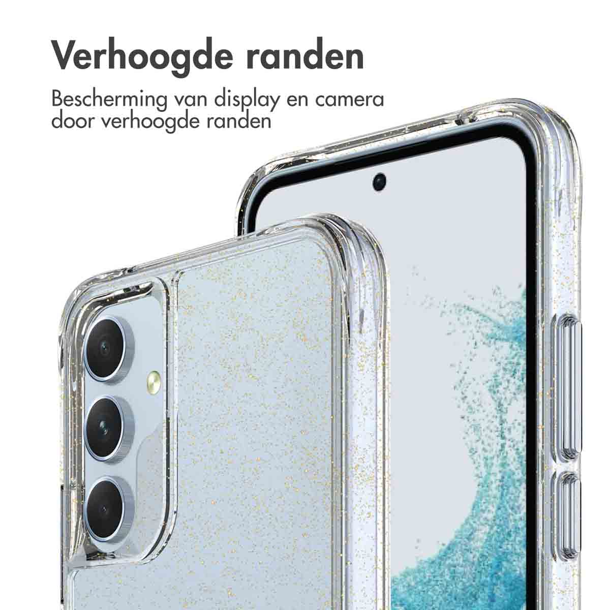 IMOSHION Glitter Backcover 2.0 Cover per Samsung Samsung Galaxy A54 (5G), Oro