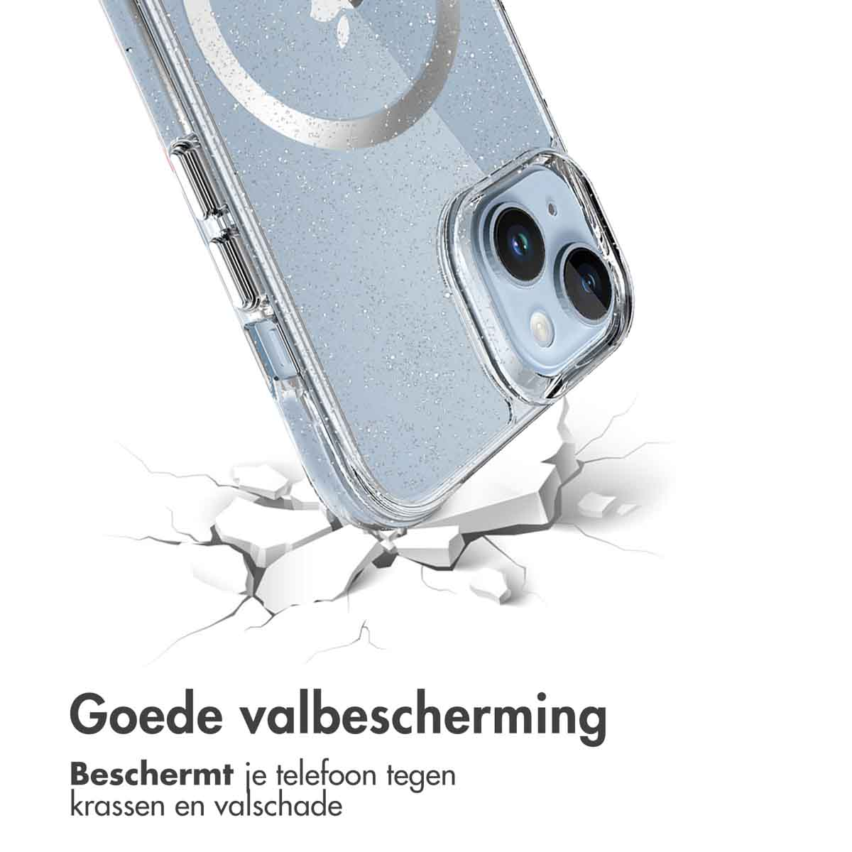 IMOSHION Coque arrière compatible avec iPhone 14 Étui de Téléphone voor Apple iPhone 14 Argent