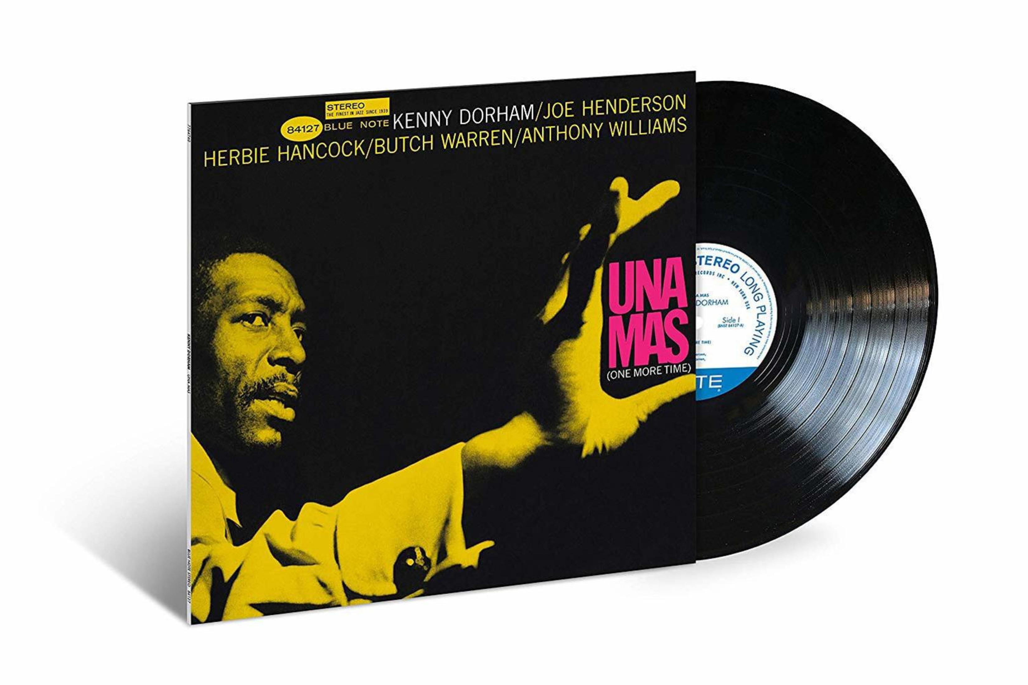 Pochette d'album : Un homme avec la main levée. Texte : UNA MAS (ONE MORE TIME).