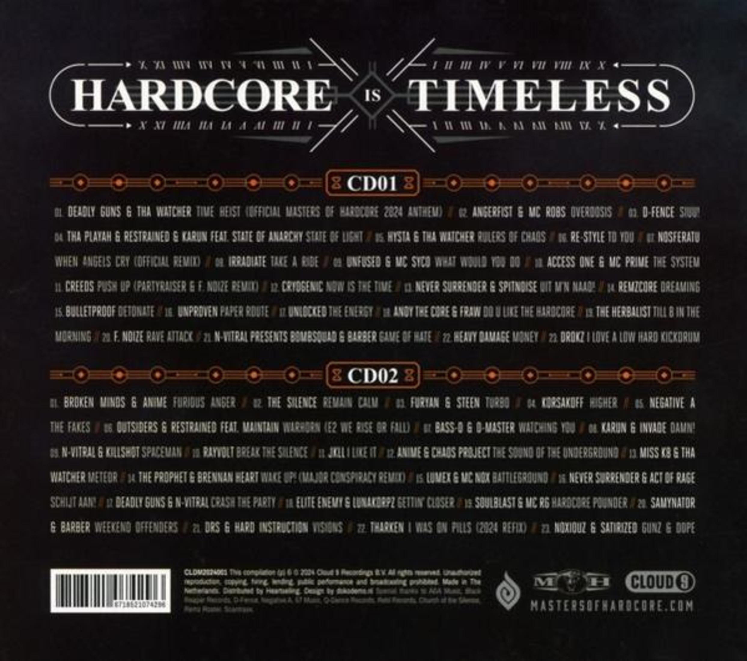 Copertina dell'album con tracklist e dettagli dell'album su sfondo bianco.