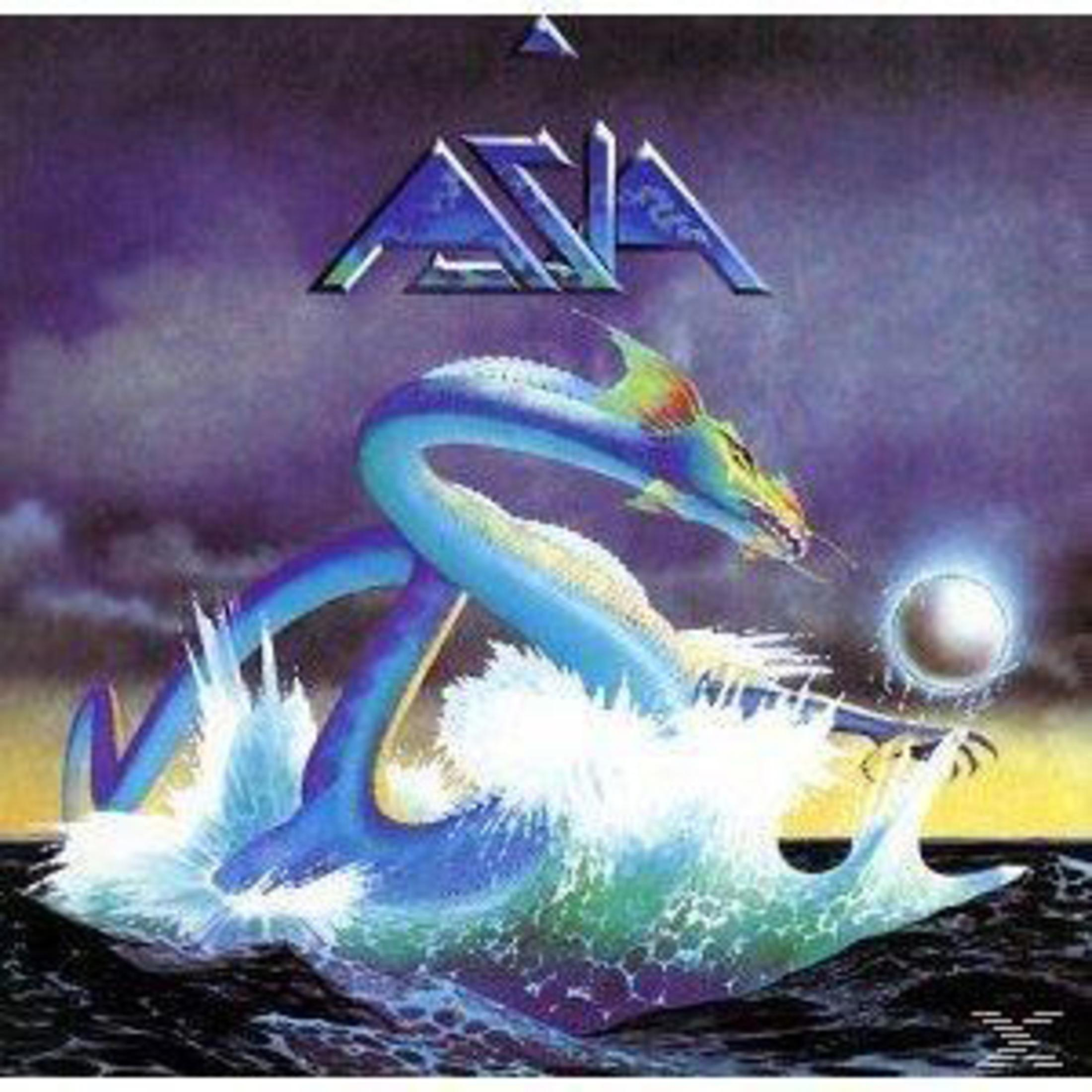 Copertina dell'album con un serpente marino. Un serpente marino blu che emerge dall'acqua su sfondo viola.