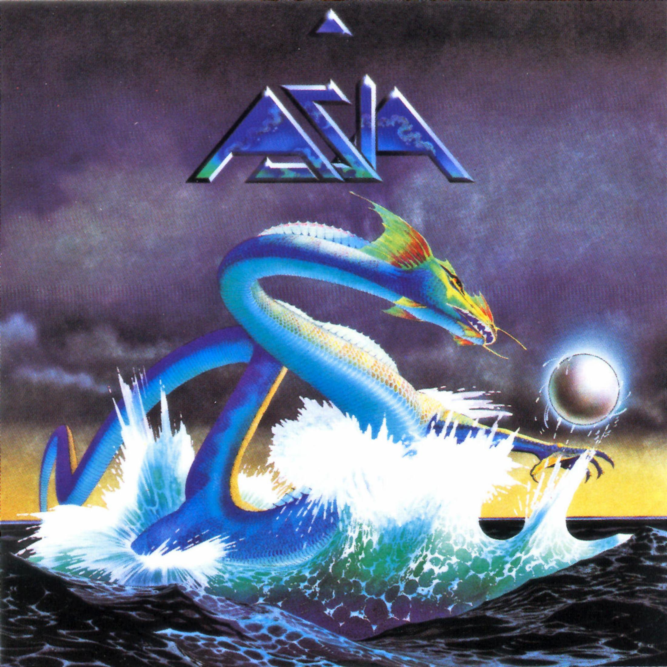 Copertina dell'album con un drago che emerge dall'acqua, con il testo "ASIA" in alto.