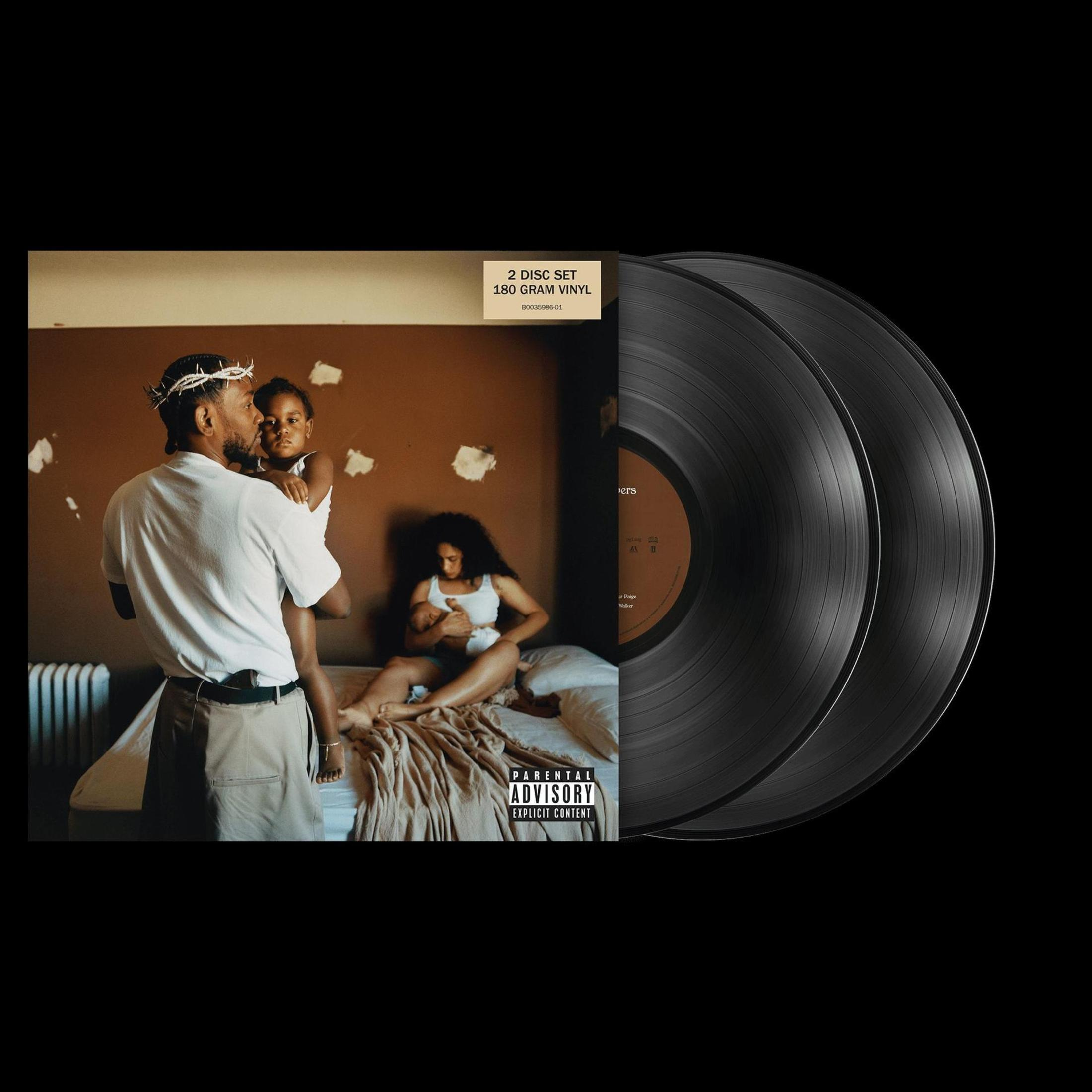 Copertina dell'album: Uomo con bambino, donna che allatta. Due dischi in vinile a destra. '2 Disc Set 180 Gram Vinyl'.