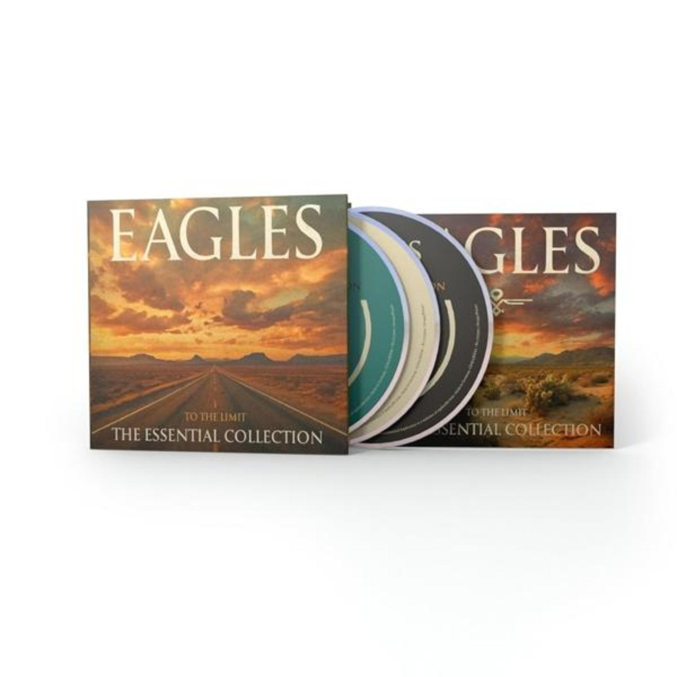 Copertina dell'album con una strada attraverso un deserto al tramonto, con CD aperti.