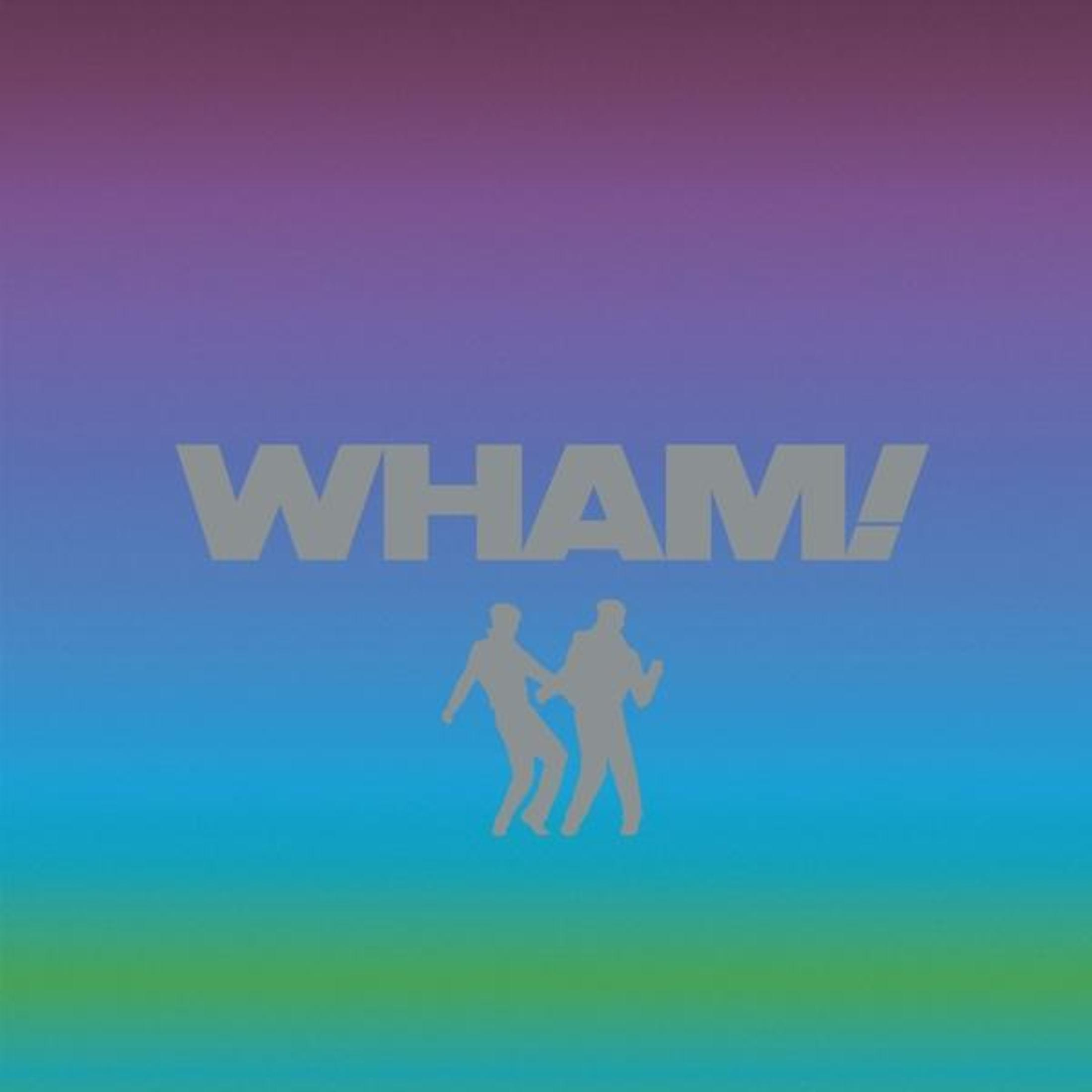 Twee figuren die dansen. Het woord 'WHAM!' staat erboven, op een gradiëntachtergrond van paars, blauw en groen.