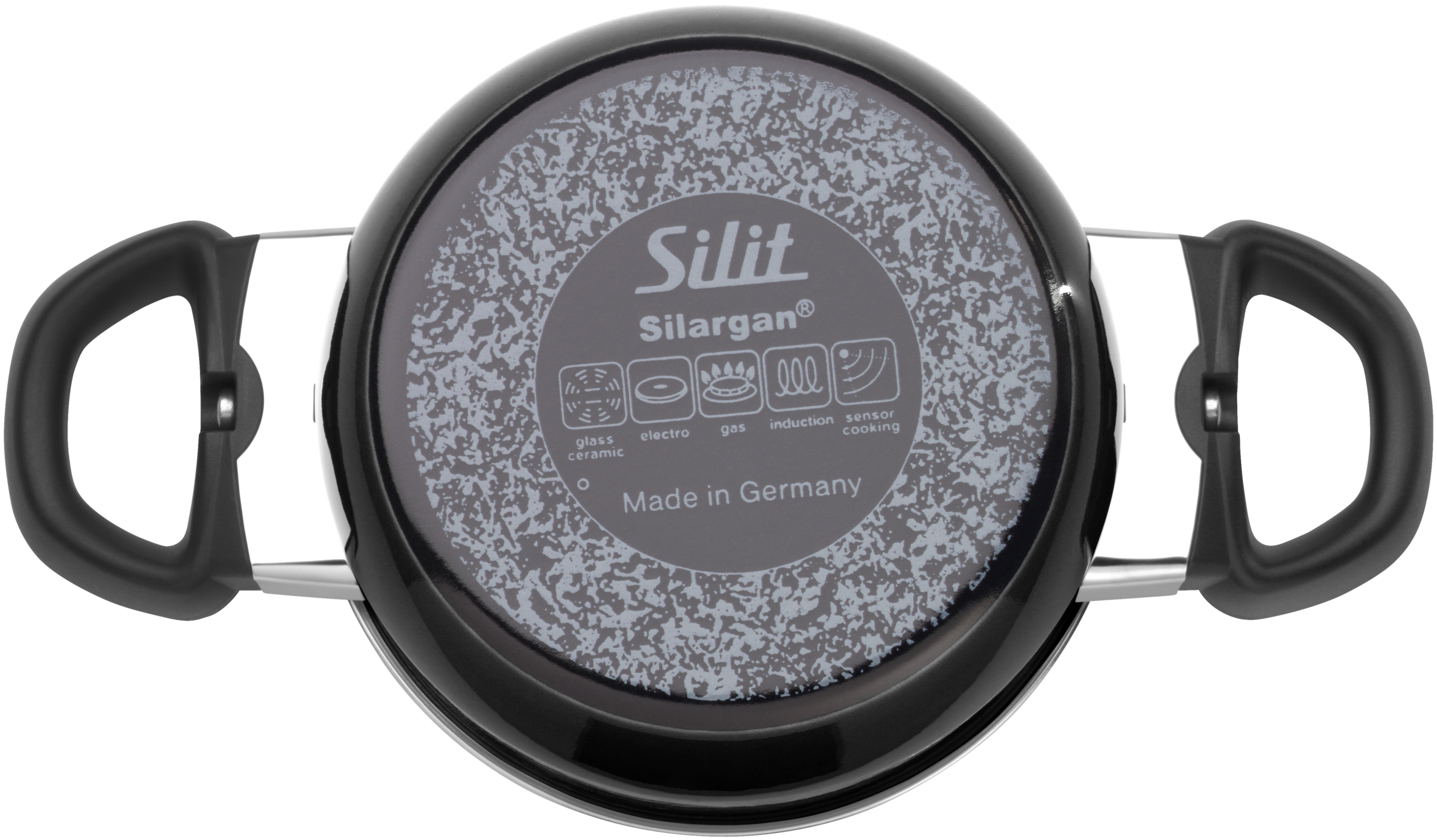 Silit Modesto Line - Pentola Grande 24 Cm, Coperchio In Vetro, A Induzione, 4,4 L, In Ceramica Funzionale Silargan Colore Nero 92956319