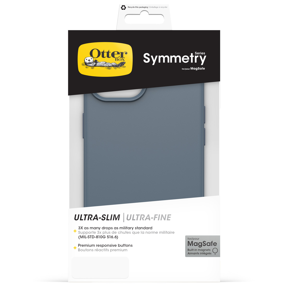 OTTERBOX Coque arrière compatible avec iPhone 14/ iPhone 15/ iPhone 16e/ iPhone 13/ iPhone 17e Étui de Téléphone voor Apple iPhone 14/ iPhone 15/ iPhone 16e/ iPhone 13/ iPhone 17e Bleu