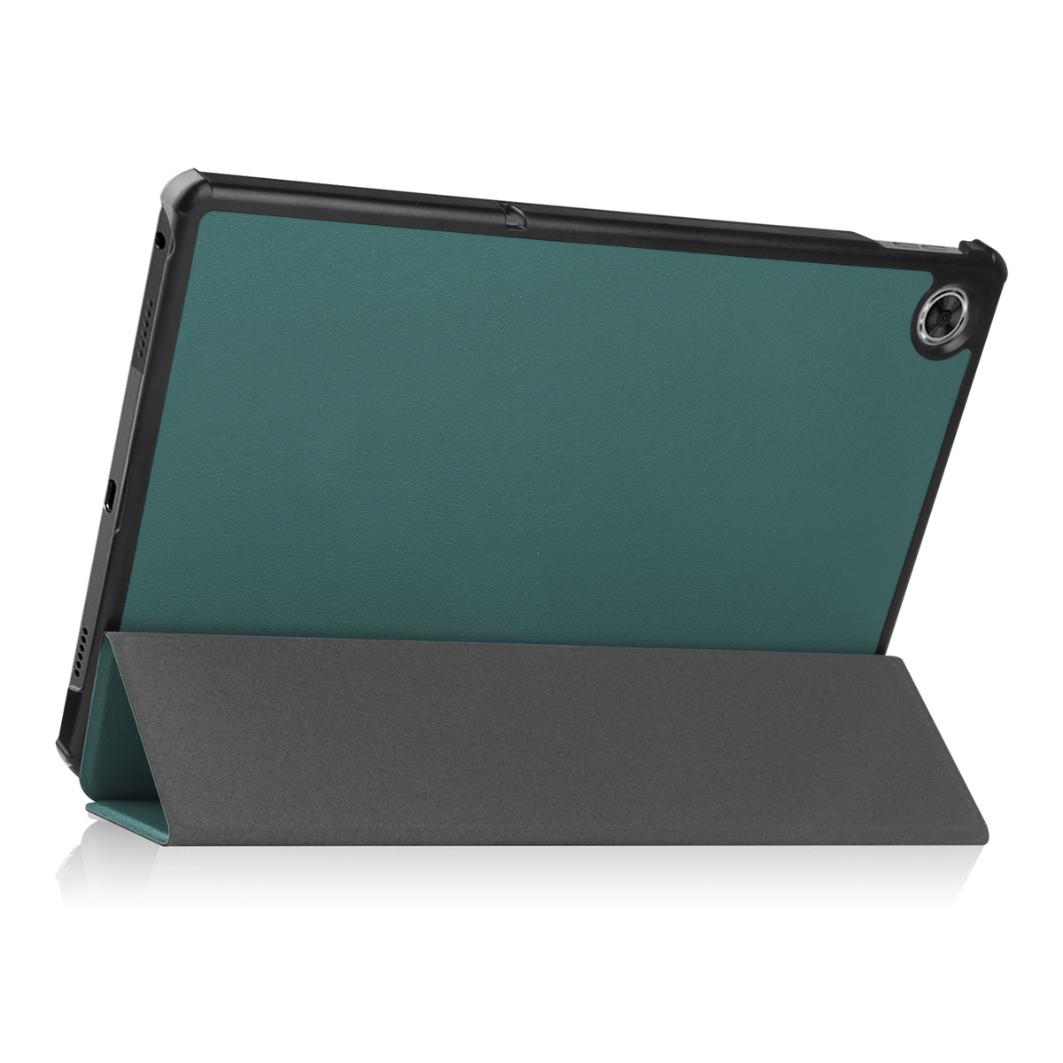 IMOSHION Trifold Bookcase geschikt voor Lenovo Tab M10 Plus (3rd gen) Protective case 10.6 in Dark Green