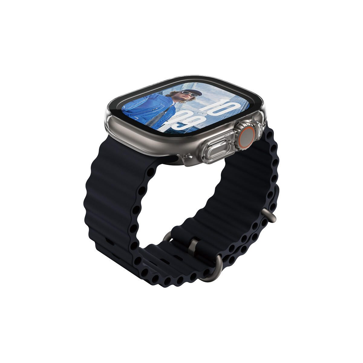 PANZERGLASS Snappie Apple Watch 2025 49mm | Ultra | Ultra 2 İnce Şeffaf Full Body Çerçeveli Ekran Koruyucu Transparan