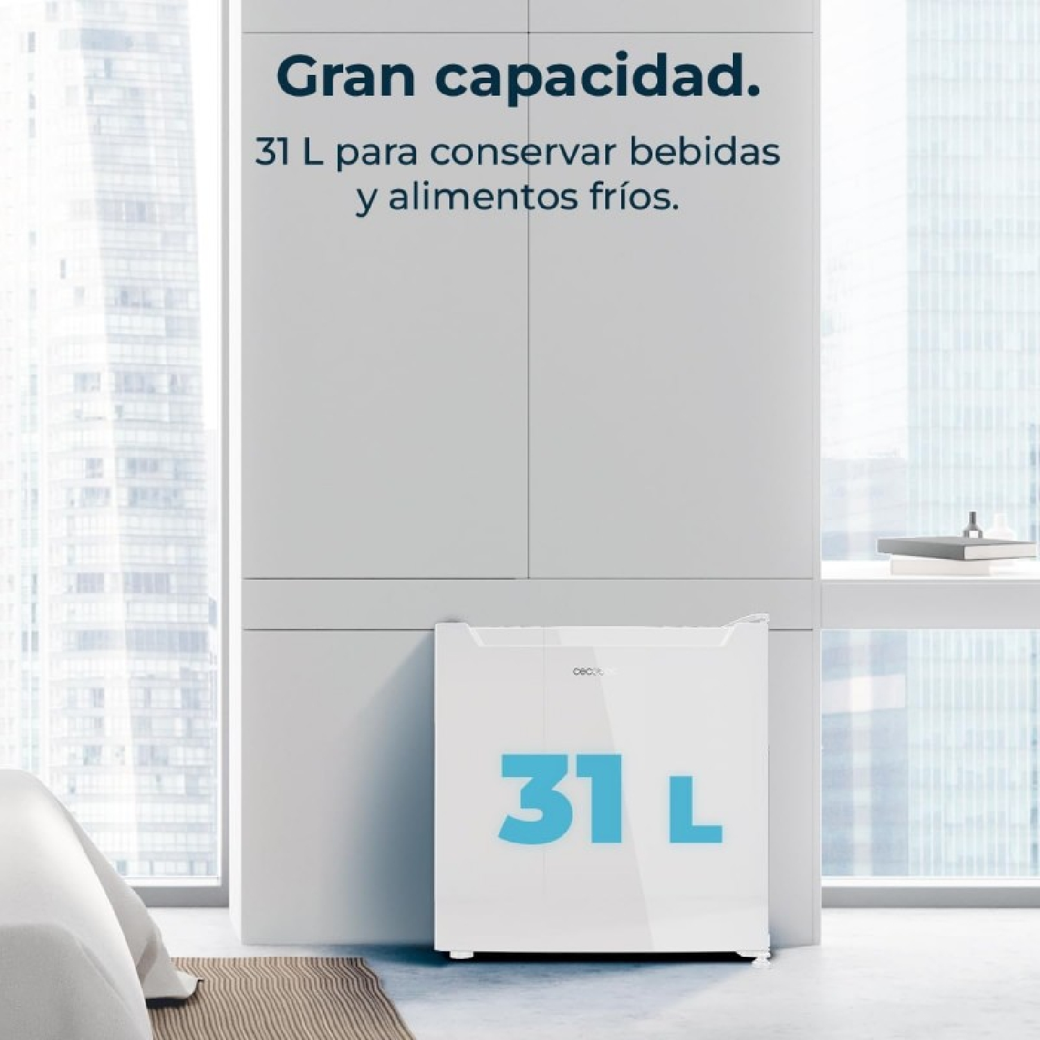 CECOTEC Bolero CoolMarket TT 31 Dual White E, FRIGORIFERO DA TAVOLO, Classe A