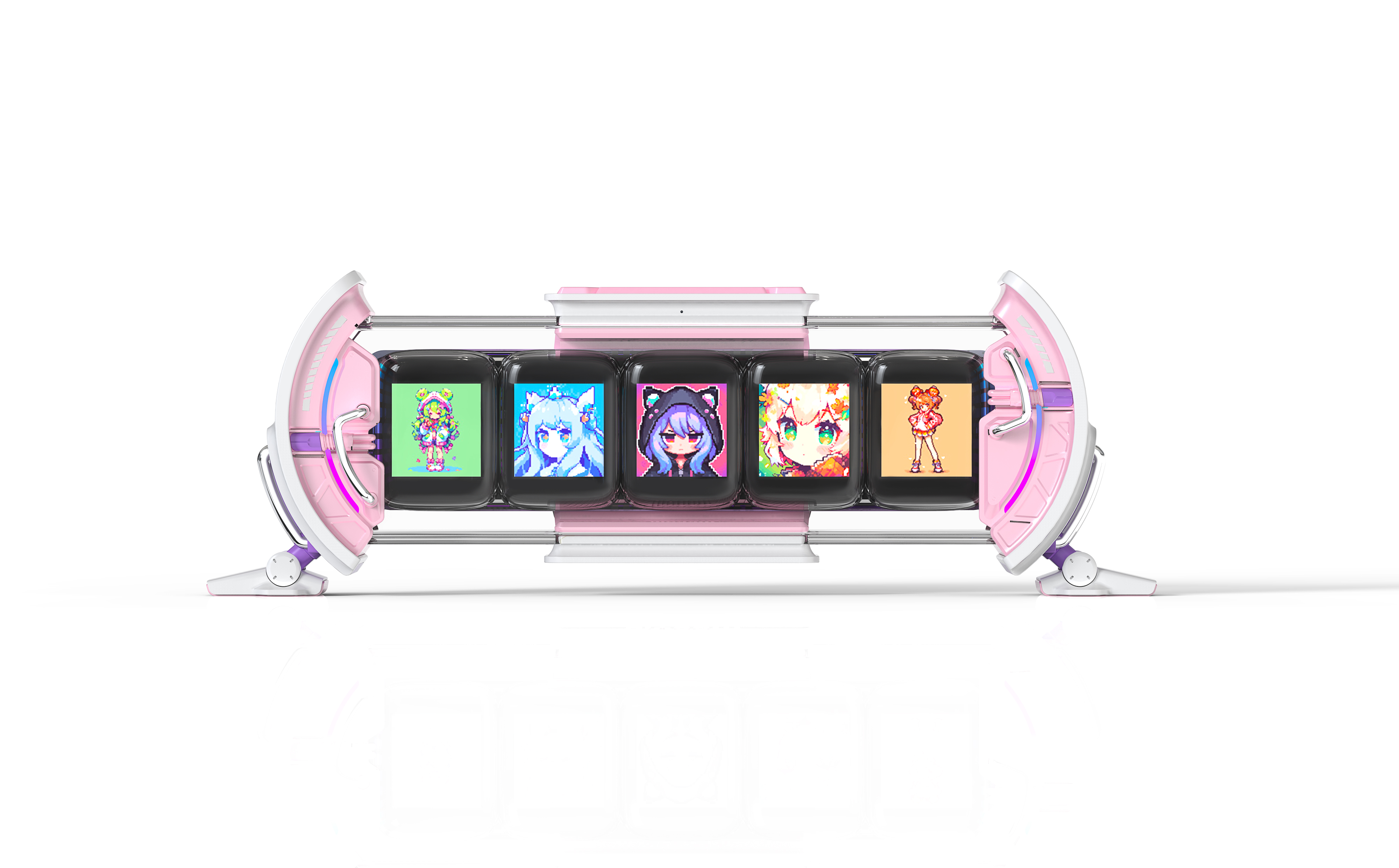 DIVOOM Times Gate 5 Ekranlı Rgb Işıklı Dekor Resim Çerçevesi