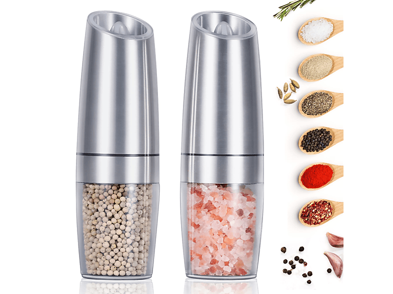 Koolenry Pfeffermühle Mit Keramikrotor - Nachfüllbare Gewürzmühle Einstellbar