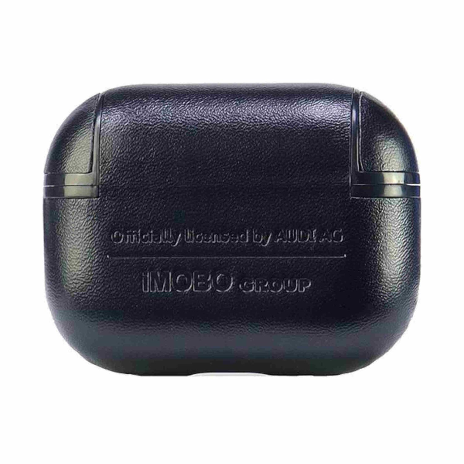 Custodia rettangolare nera con la scritta "Officially Licensed by AUDI AG" e "IMOB GROUP".