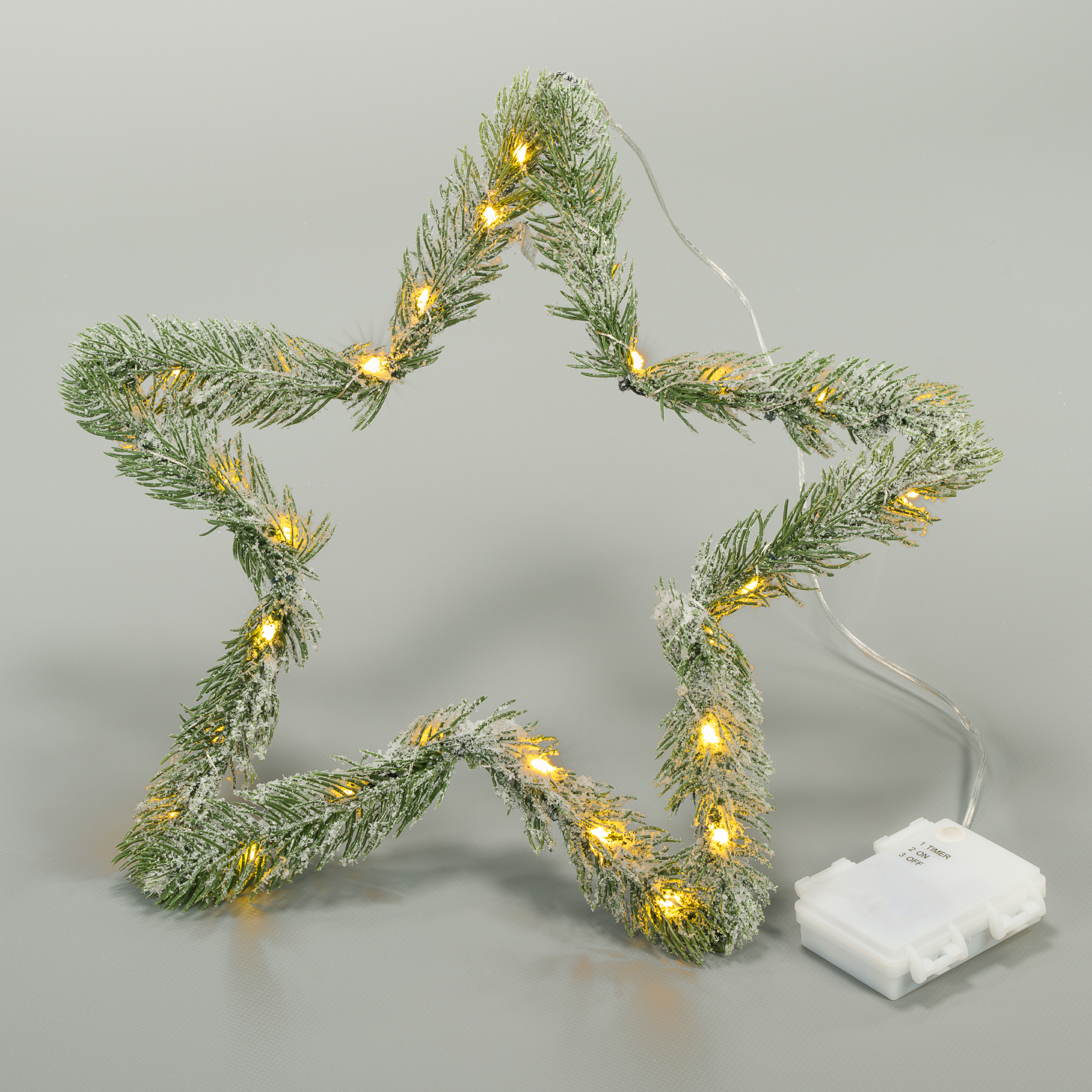 DIVERSE LED Weihnachtsstern 40 cm 2 Stck je 30 LED IP44 Auen mit Timer LED  Dekostern | SATURN