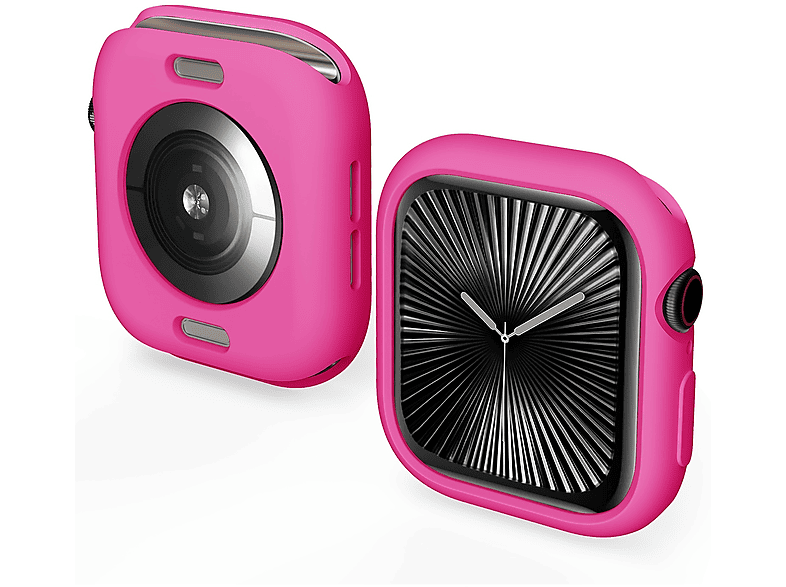 WIGENTO TPU Candy Design Gehäuse Hülle Watch Schutz Hülle (für Apple Watch Series 11 / 10 42mm)