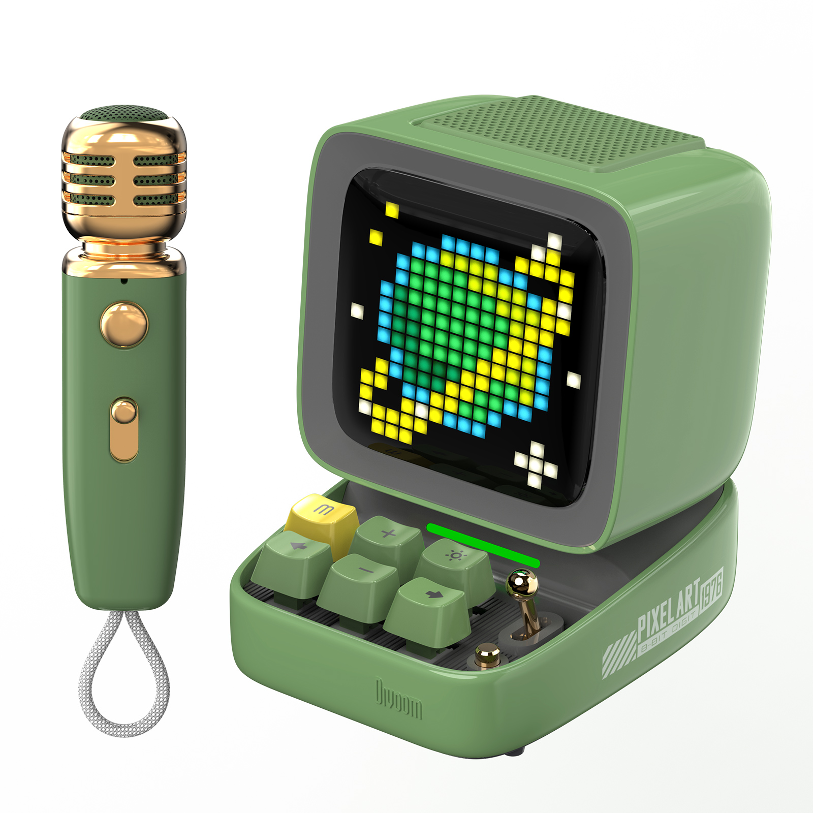 DIVOOM Ditoomic Piksel Ekranlı Karaoke Mikrofonlu  Bluetooth Hoparlör