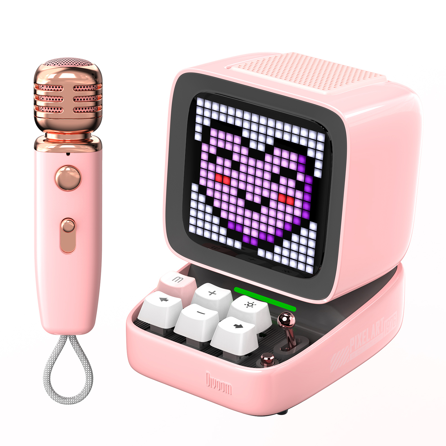DIVOOM Ditoomic Piksel Ekranlı Karaoke Mikrofonlu  Bluetooth Hoparlör