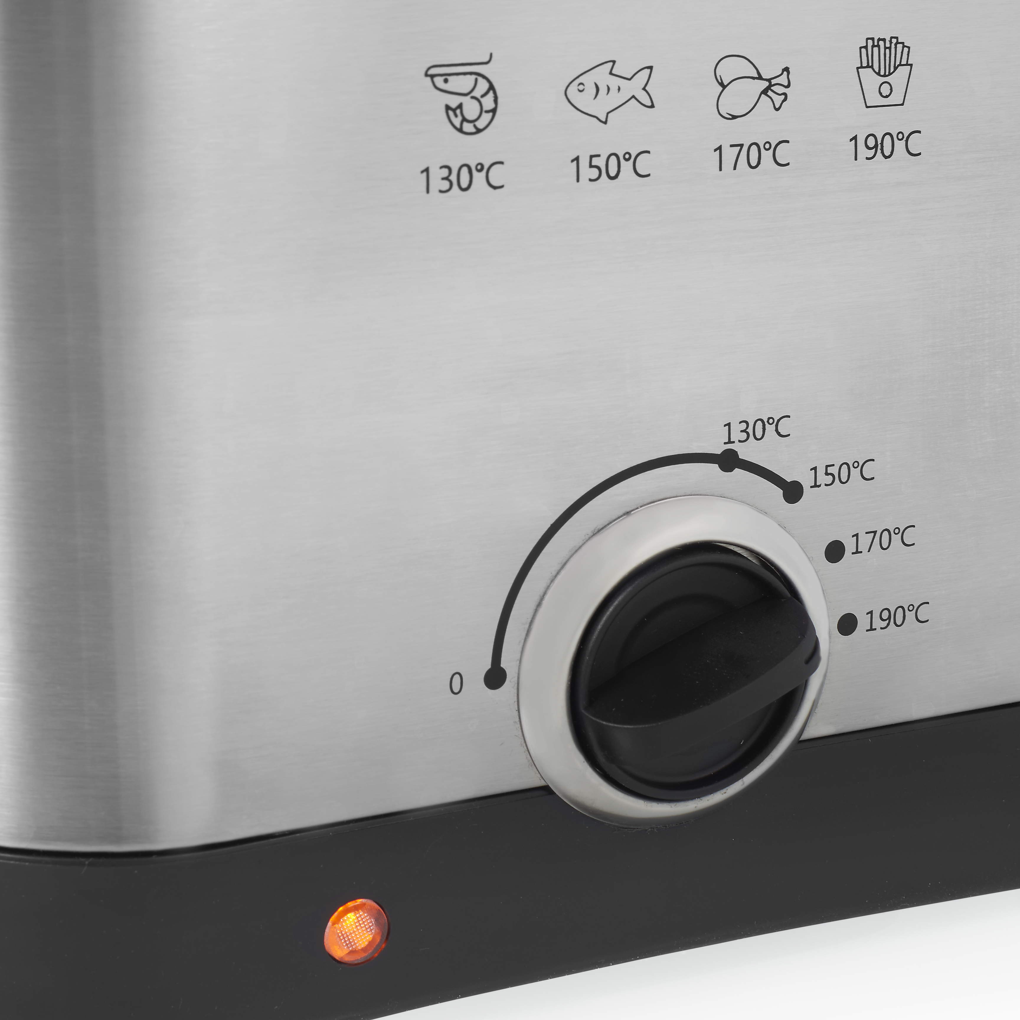 Frytownica ze stali nierdzewnej z ustawieniami temperatury.