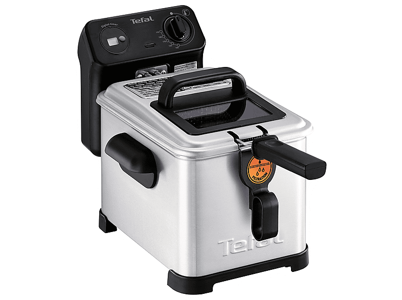 TEFAL Filtra Pro FR5160 Fritteuse 2400 Watt Schwarz, Edelstahl