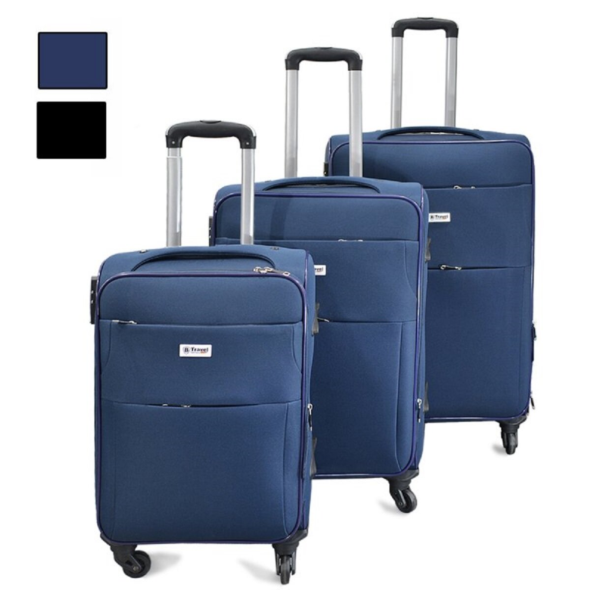 B-TRAVEL 3-teiliges Trolley-Set Reisekoffer MediaMarkt