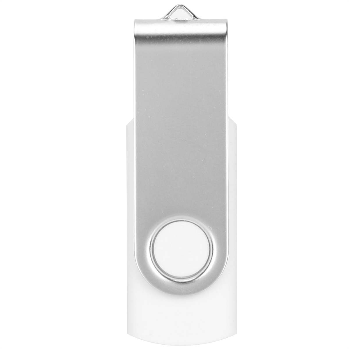 Silberner und weißer USB-Stick.