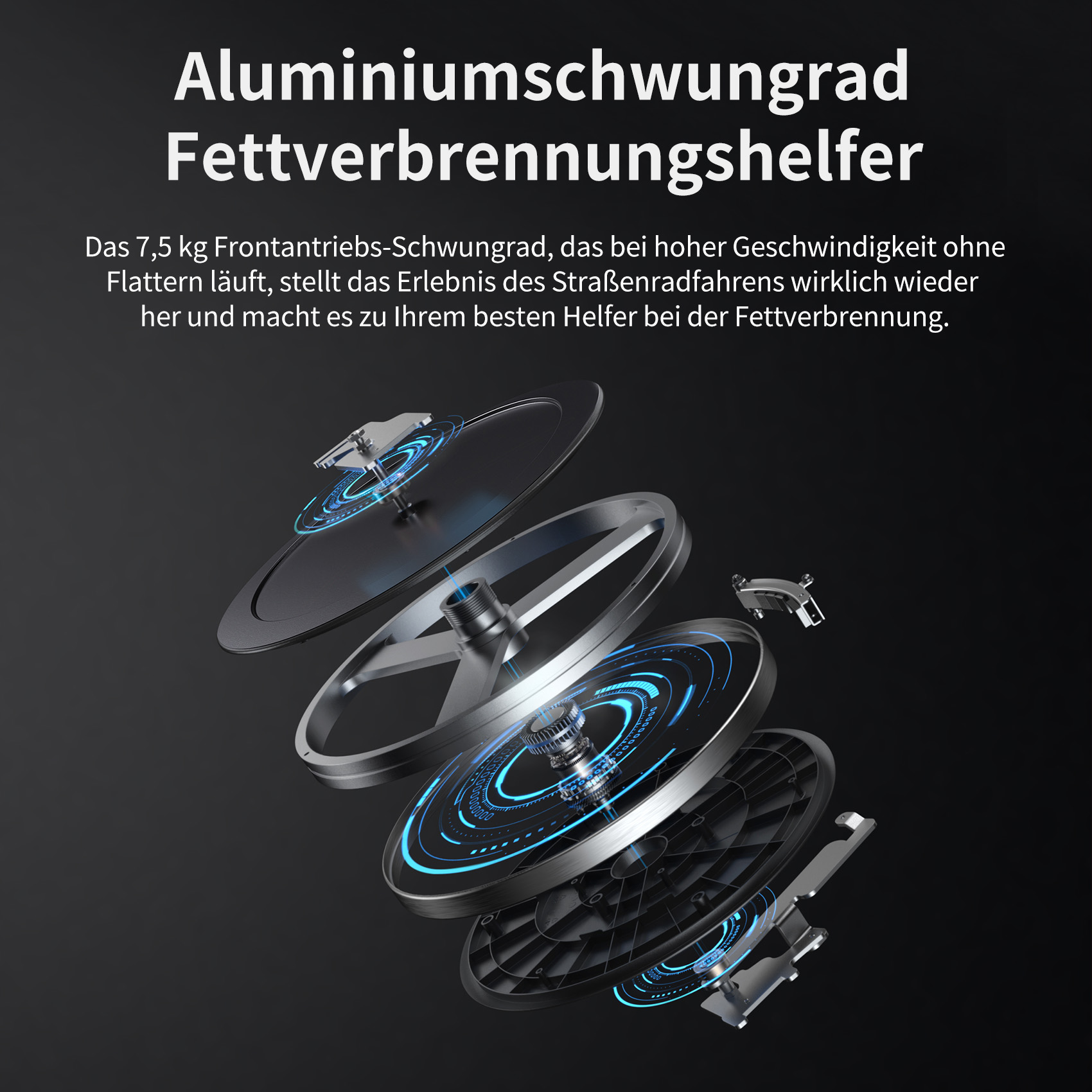 JASPORT C3 Smart Indoor Cycle, Schwarz