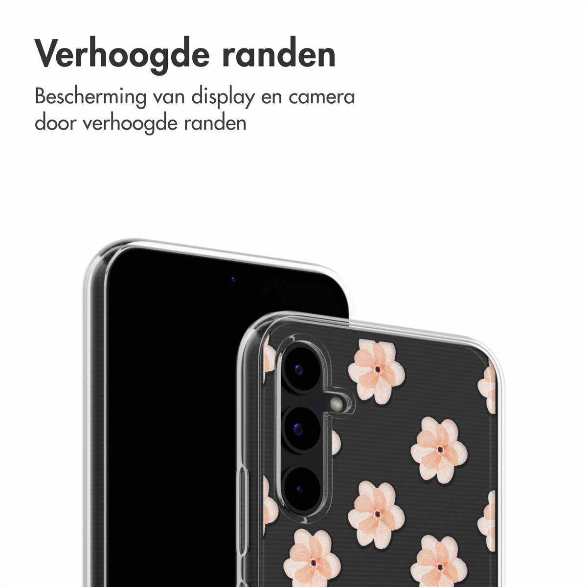 IMOSHION Design hoesje - Geschikt voor Samsung Galaxy A34 (5G) - Telefoonhoesje voor Samsung Samsung Galaxy A34 (5G) Transparant