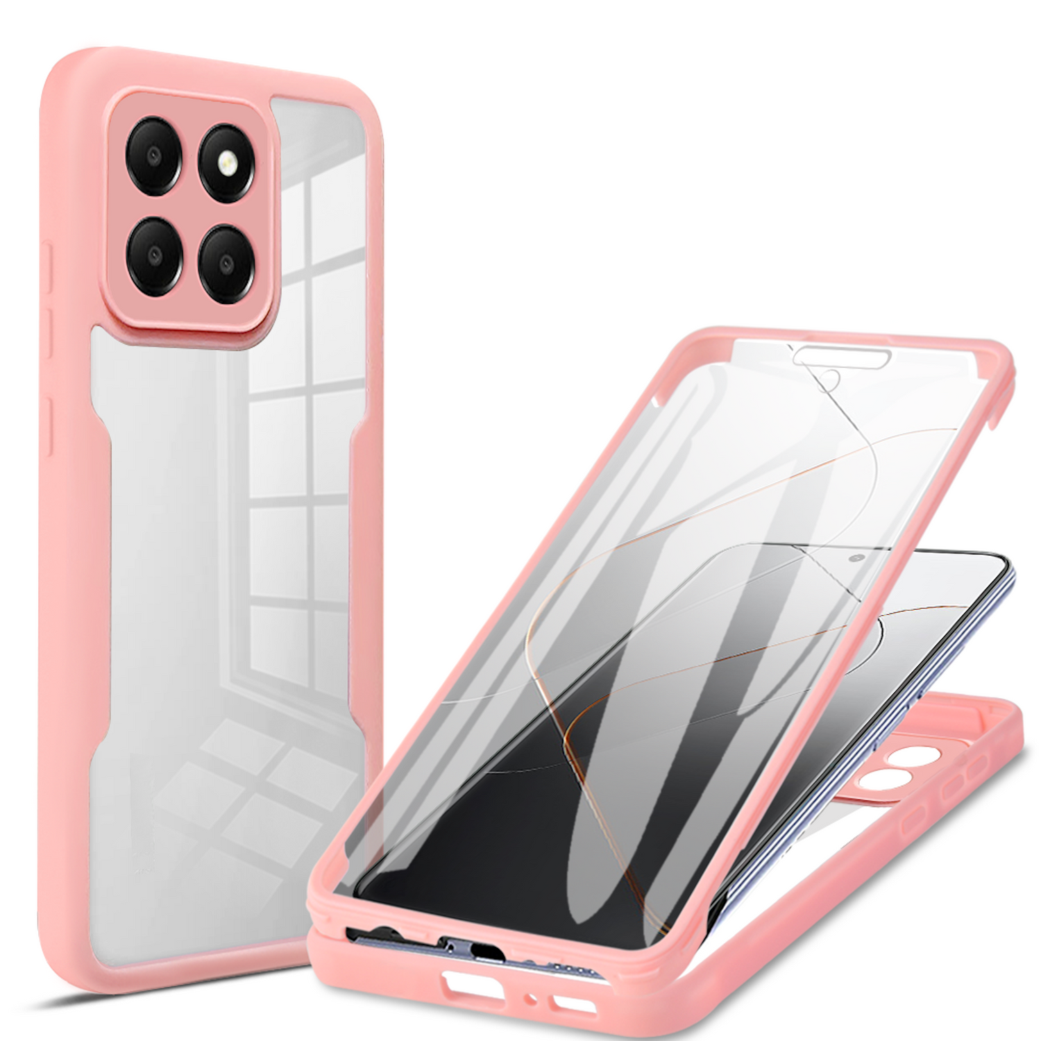 WIGENTO Beidseitiger 360 Grad Design TPU / Acryl Hlle, Full Cover, Xiaomi, 14T  Pro, Rosa | MediaMarkt