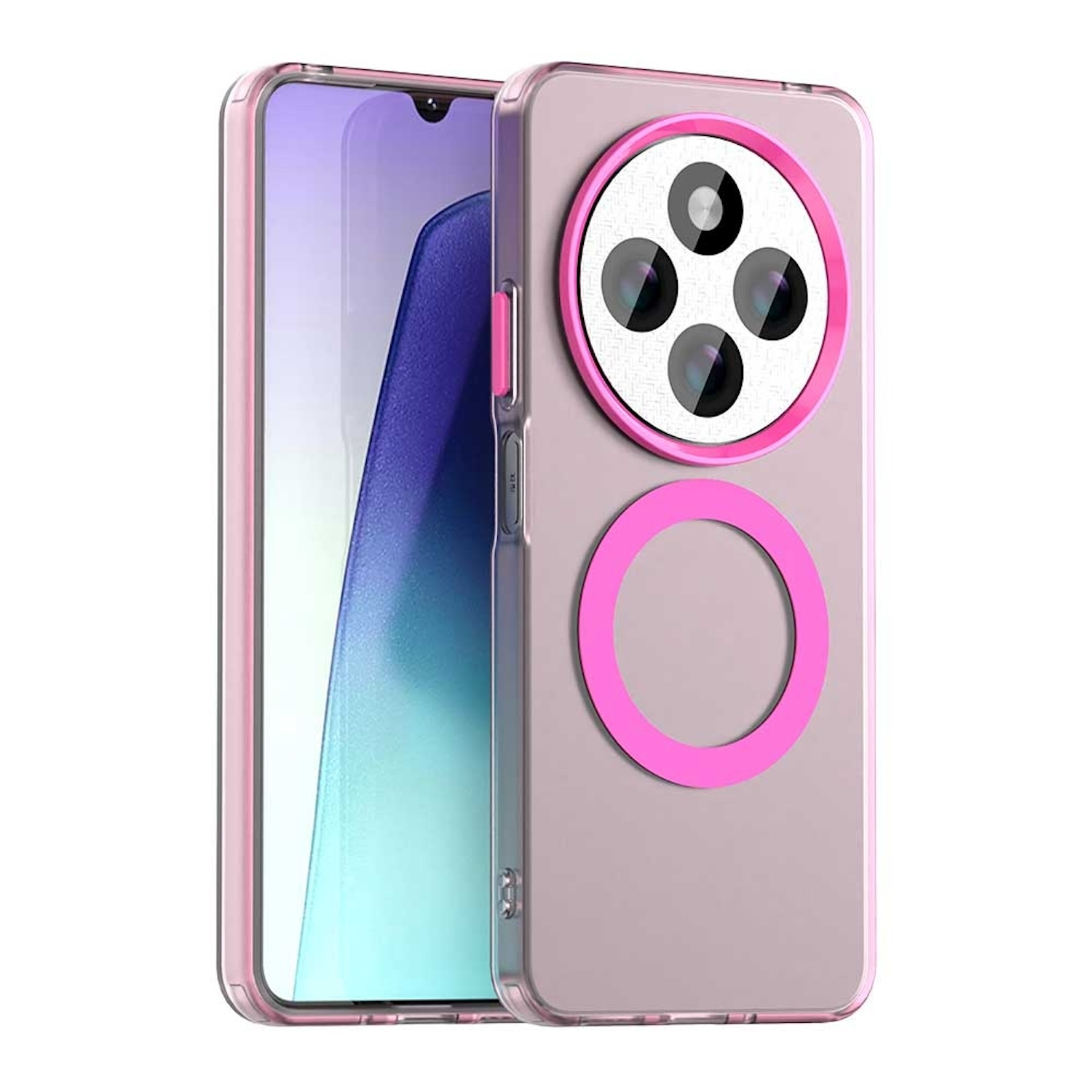 HULLIN Silikon Handyhülle Für Redmi 14C (4G) / POCO C75 – Bunte, Stoßfeste Schutzhülle (Sandpulver-Farbe)