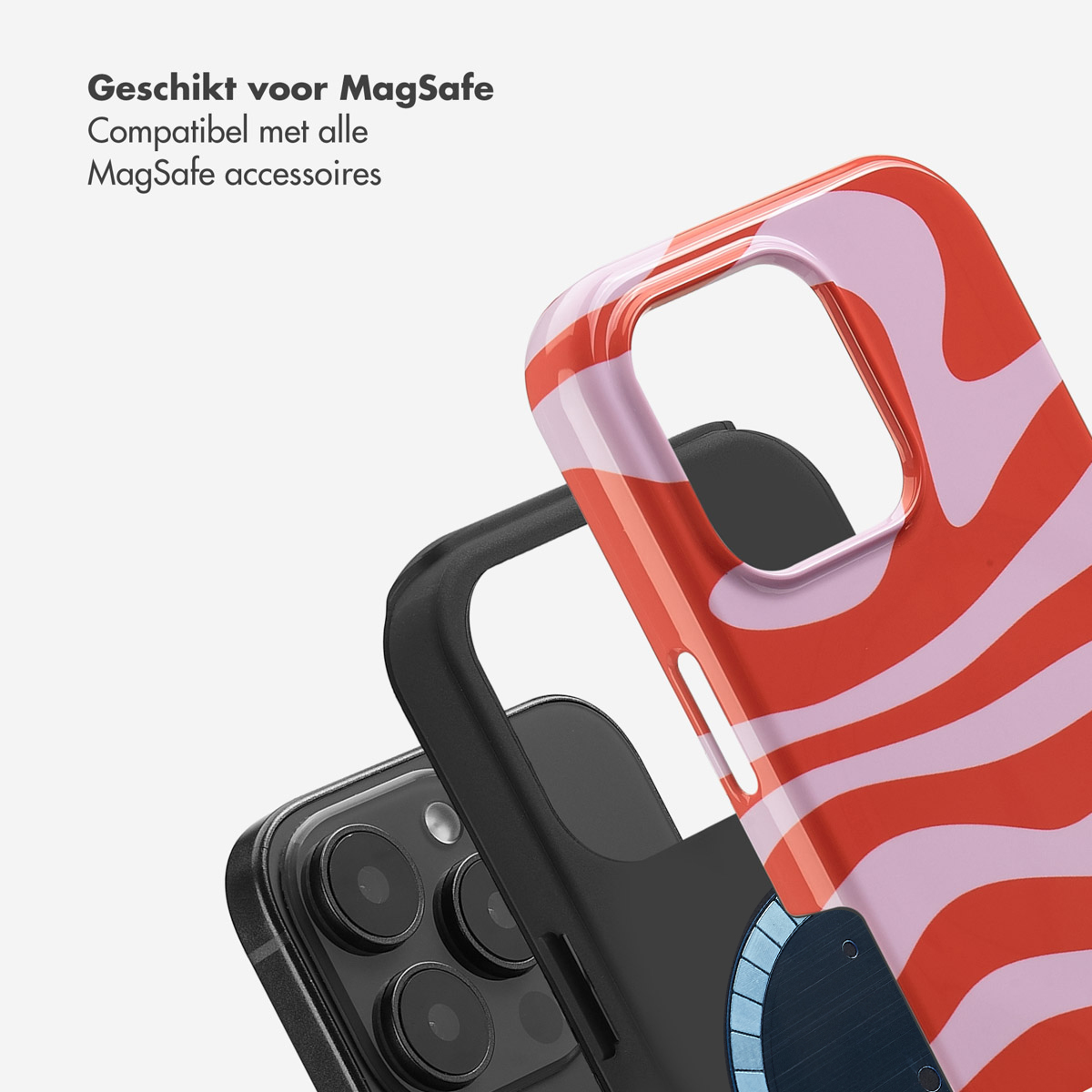 SELENCIA Vivid Backcover met MagSafe - Geschikt voor Apple iPhone 16 Pro - Telefoonhoesje voor Apple iPhone 16 Pro Meerkleurig